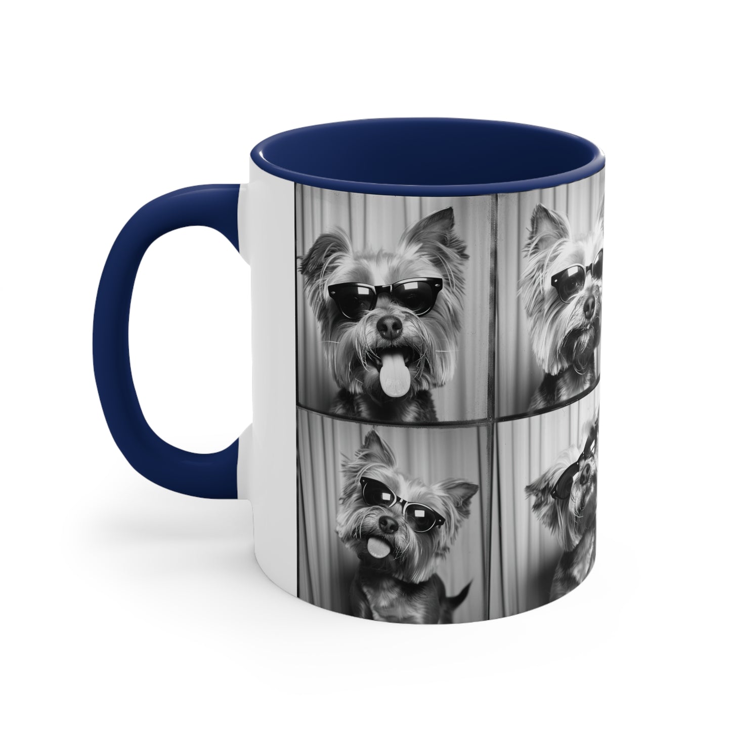 Yorkie Terrier  Photo Booth Accent Coffee Mug, 11oz
