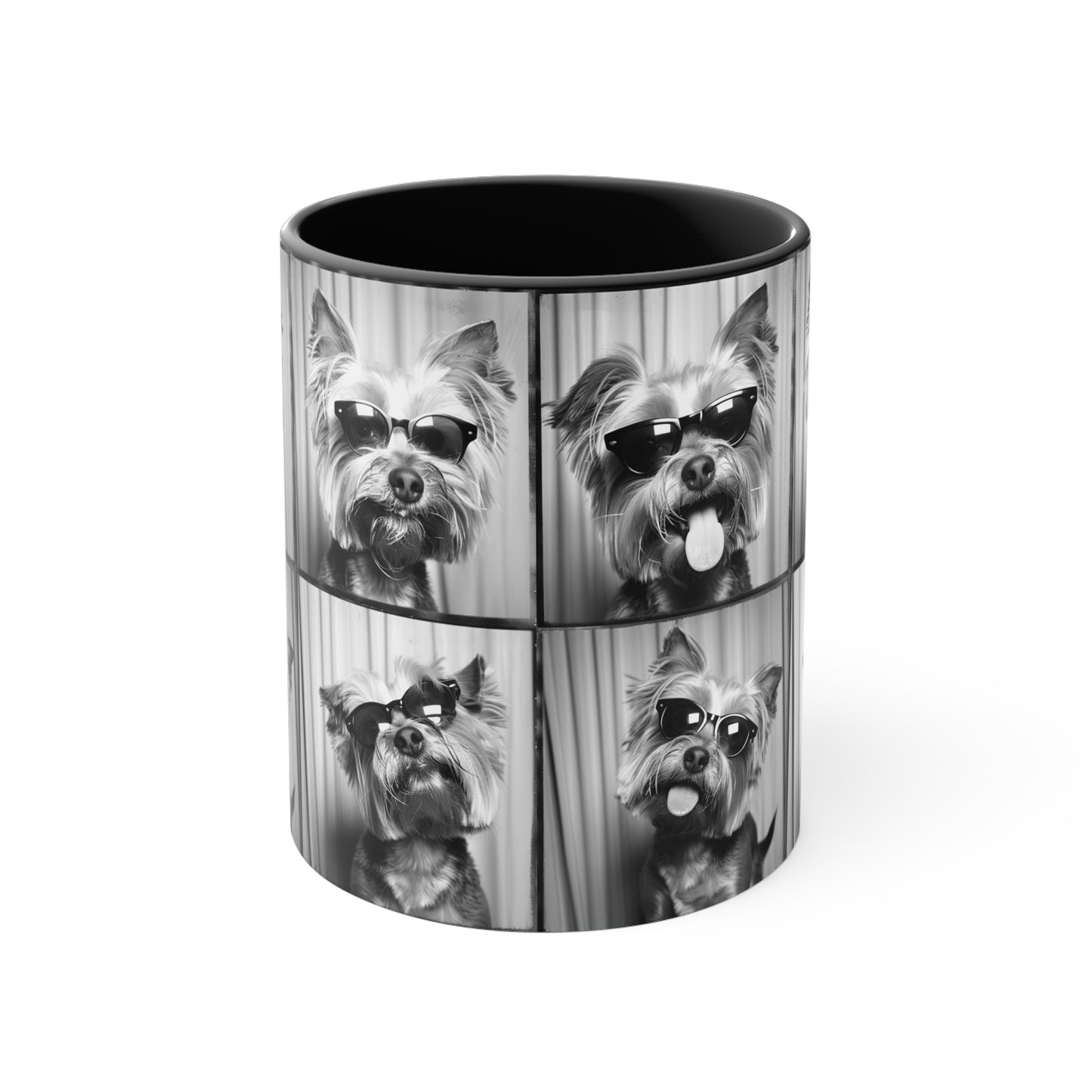 Yorkie Terrier  Photo Booth Accent Coffee Mug, 11oz