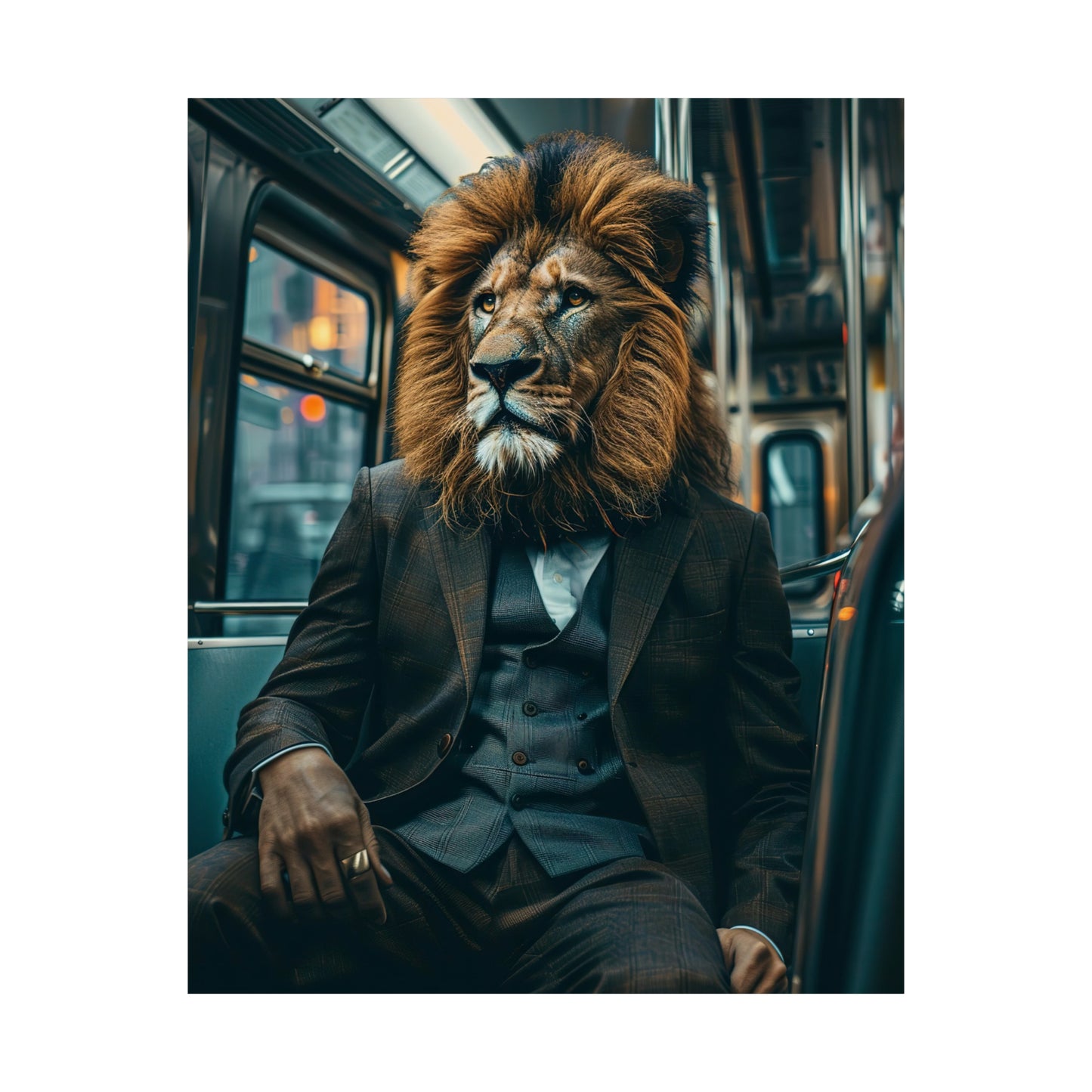 Lion Subway, Lion Wall Art