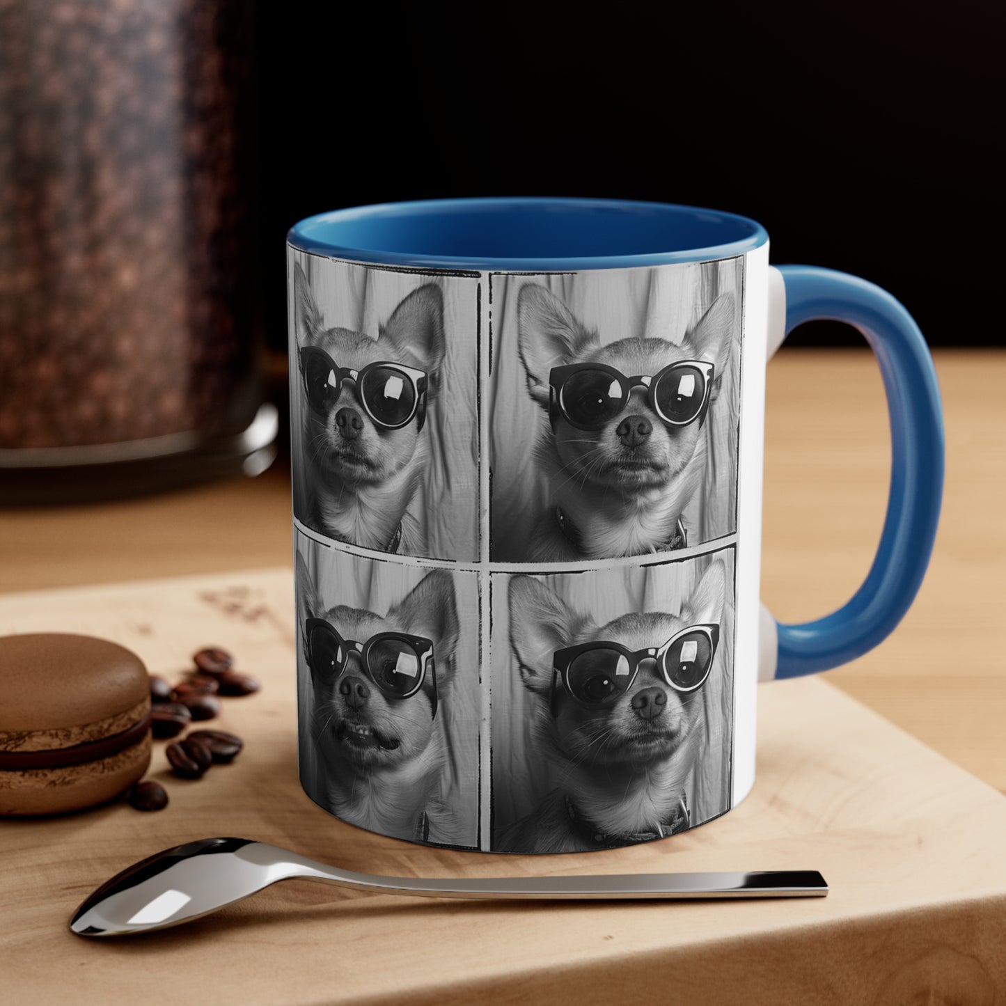 Chihuahua Photo Booth Accent Coffee Mug, 11oz