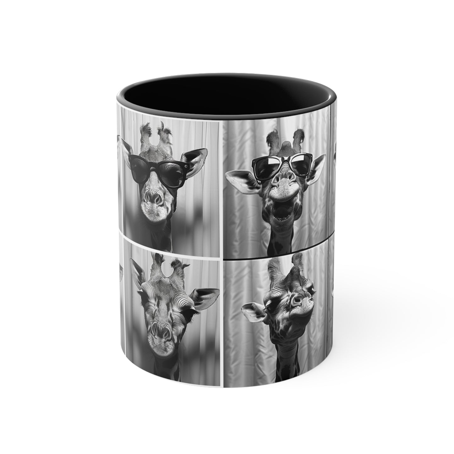 Giraffe Photo Booth Accent Coffee Mug, 11oz