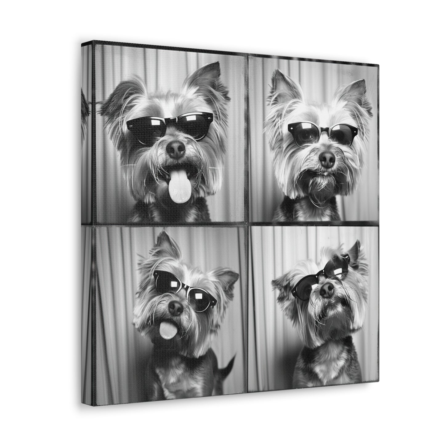 Yorkie Terrier Photo Booth Canvas