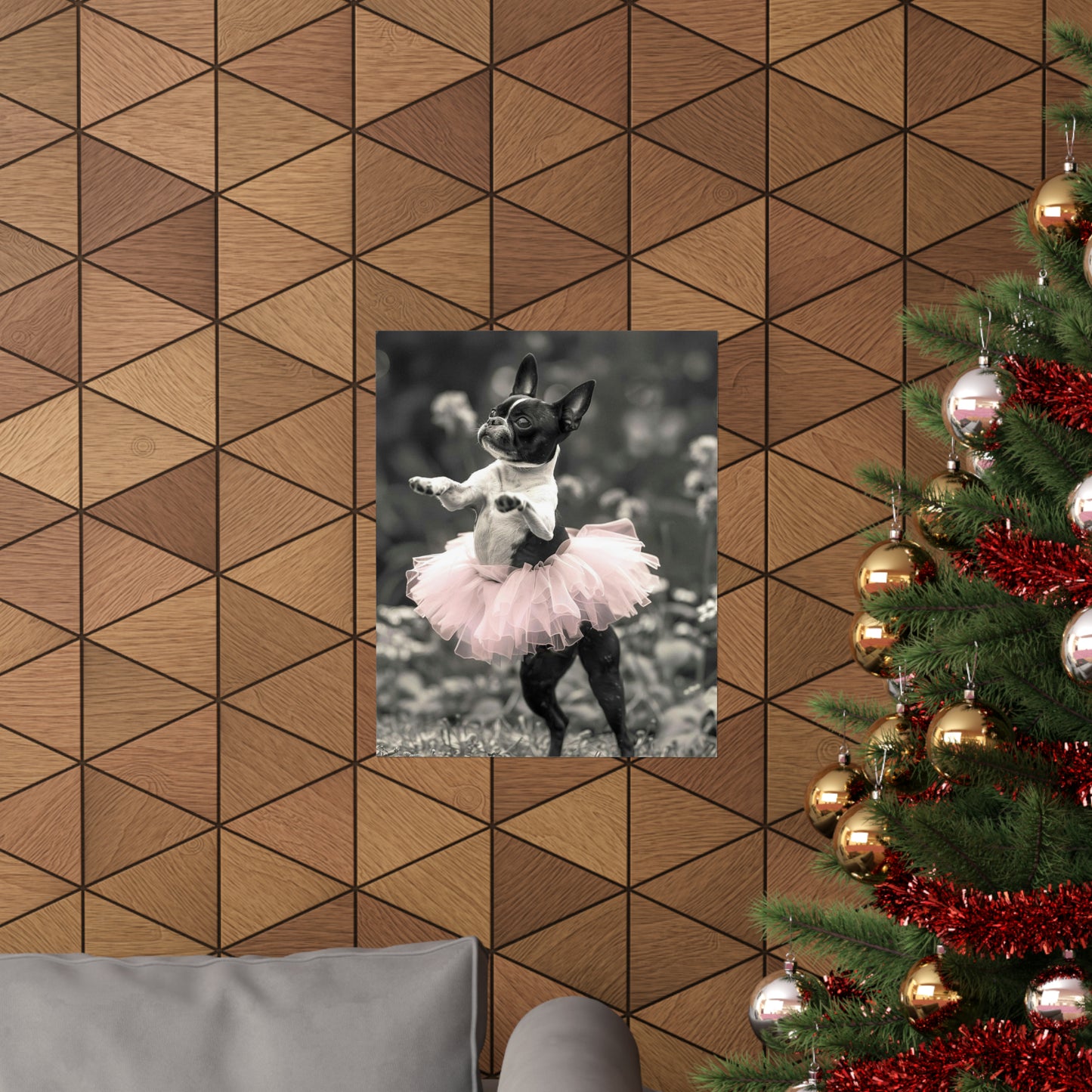 Boston Terrier Tutu, Boston Terrier Wall Art