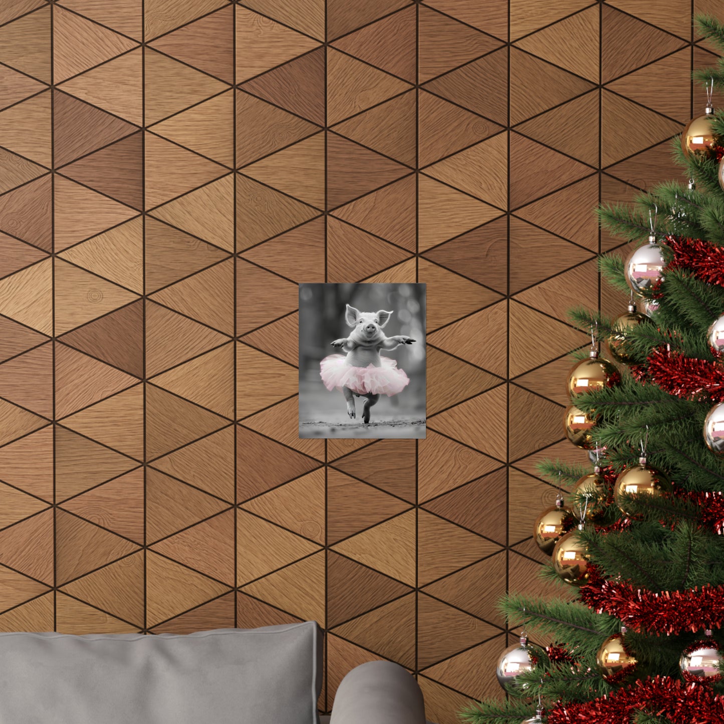 Pig Tutu, Pig Wall Art