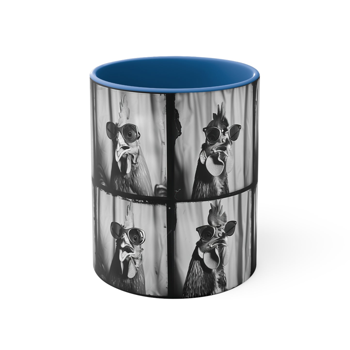 Chicken Photo Booth Accent Coffee Mug, 11oz