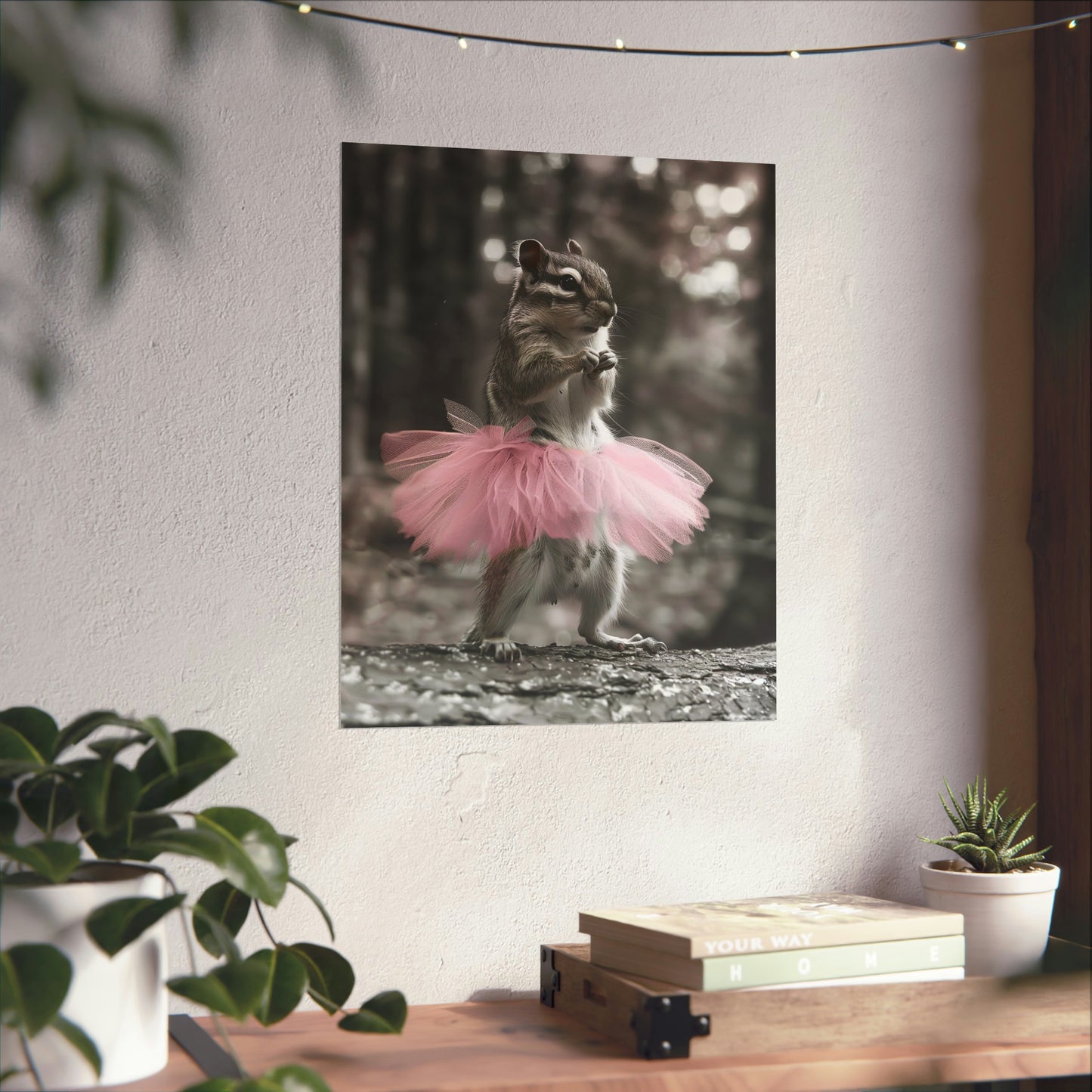 Chipmunk Tutu, Chipmunk Wall Art