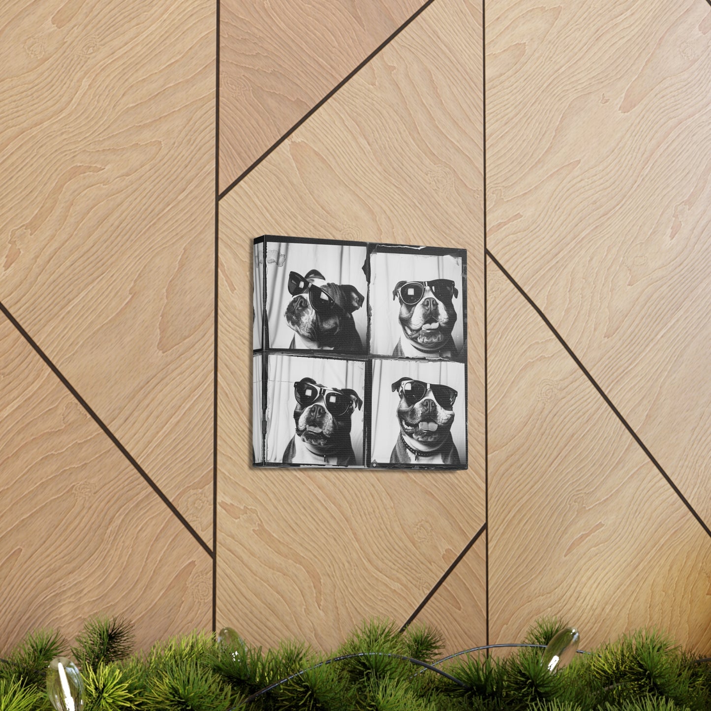 Bulldog Photo Booth Canvas