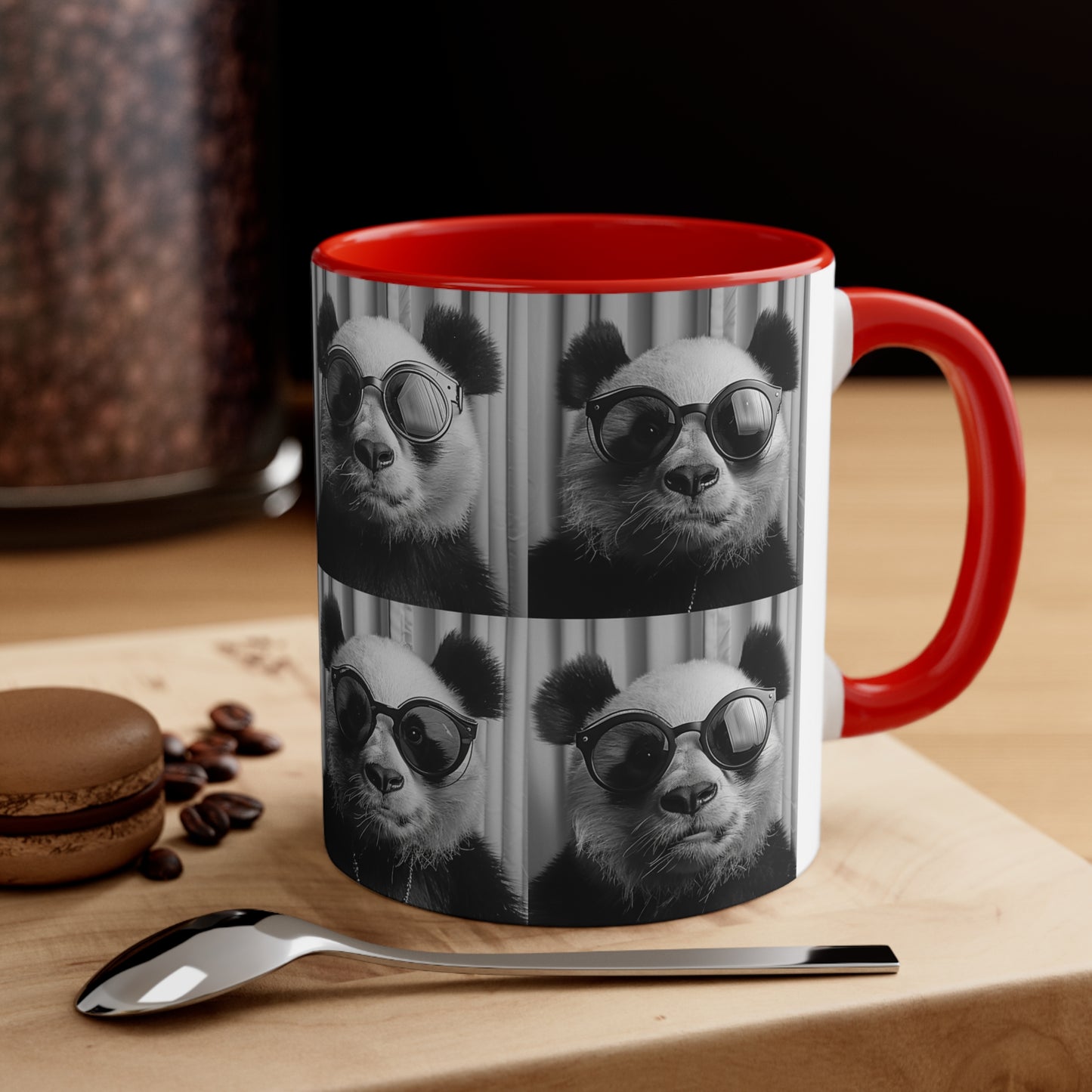 Panda Photo Booth Accent Coffee Mug, 11oz