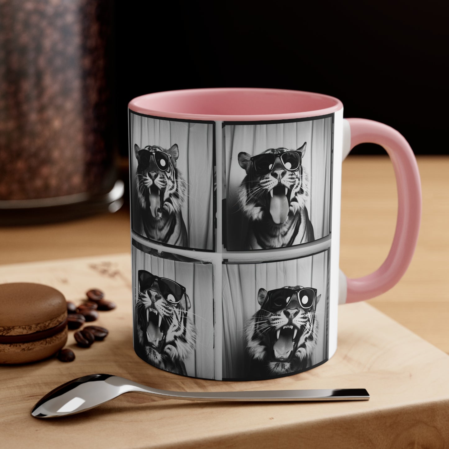 Tiger Photo Booth Accent Coffee Mug, 11oz