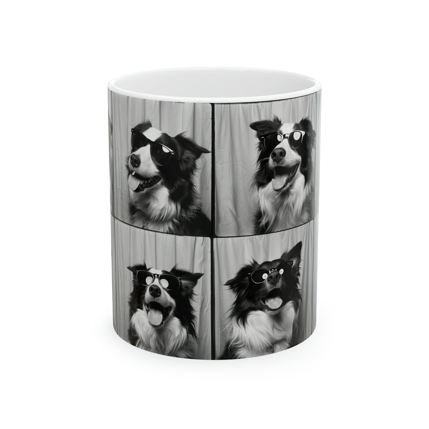 Border Collie Photo Booth 11oz Mug