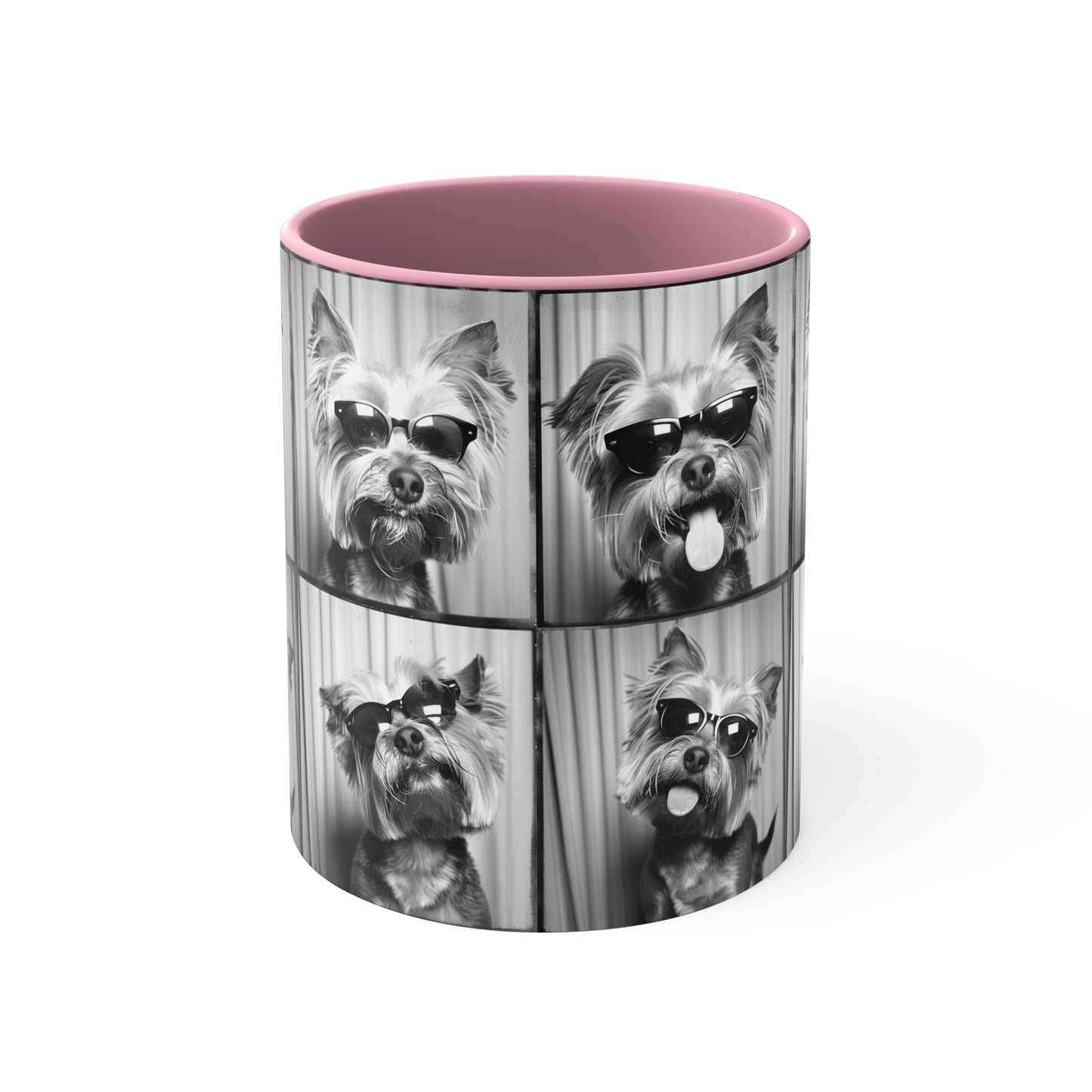 Yorkie Terrier  Photo Booth Accent Coffee Mug, 11oz