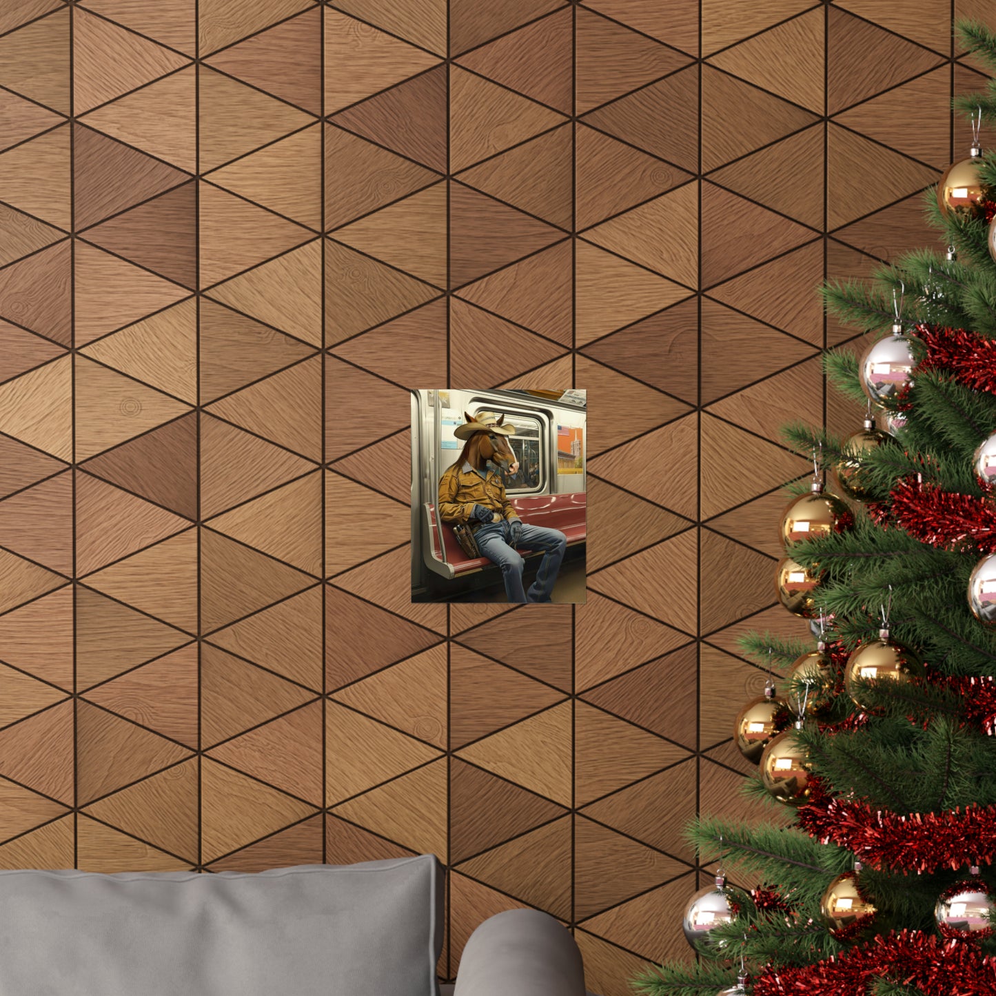 Horse in NY Subway, Horse Wall Art