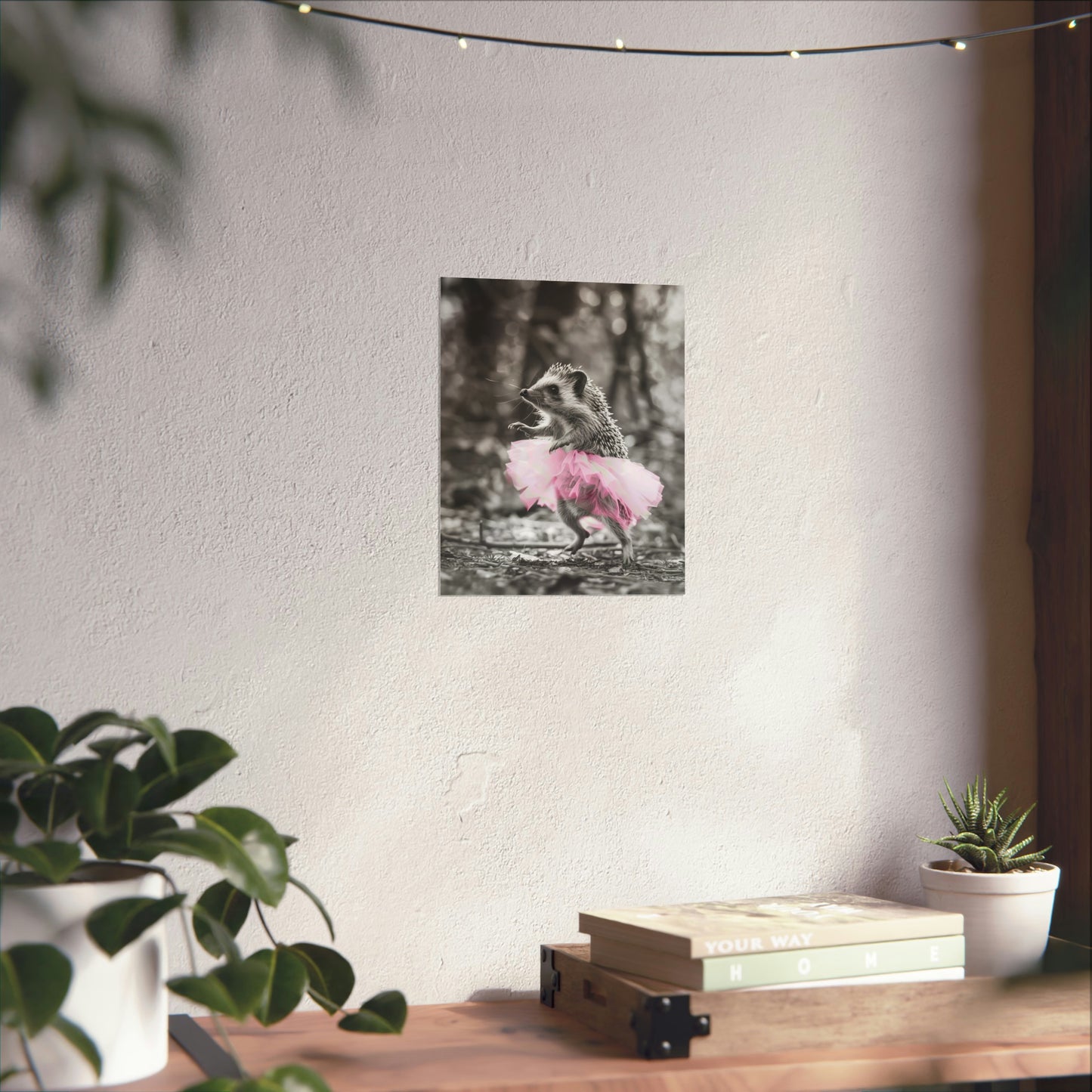 Hedgehock Tutu, Hedgehock Wall Art