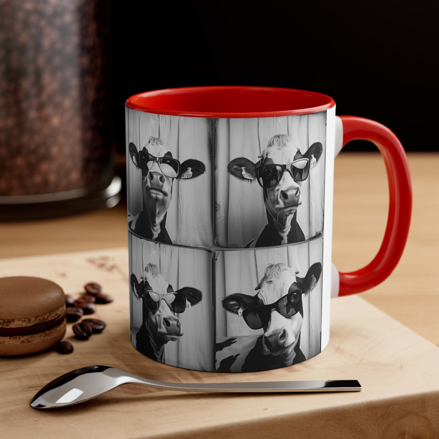 Cow Photo Booth Accent Coffee Mug, 11oz