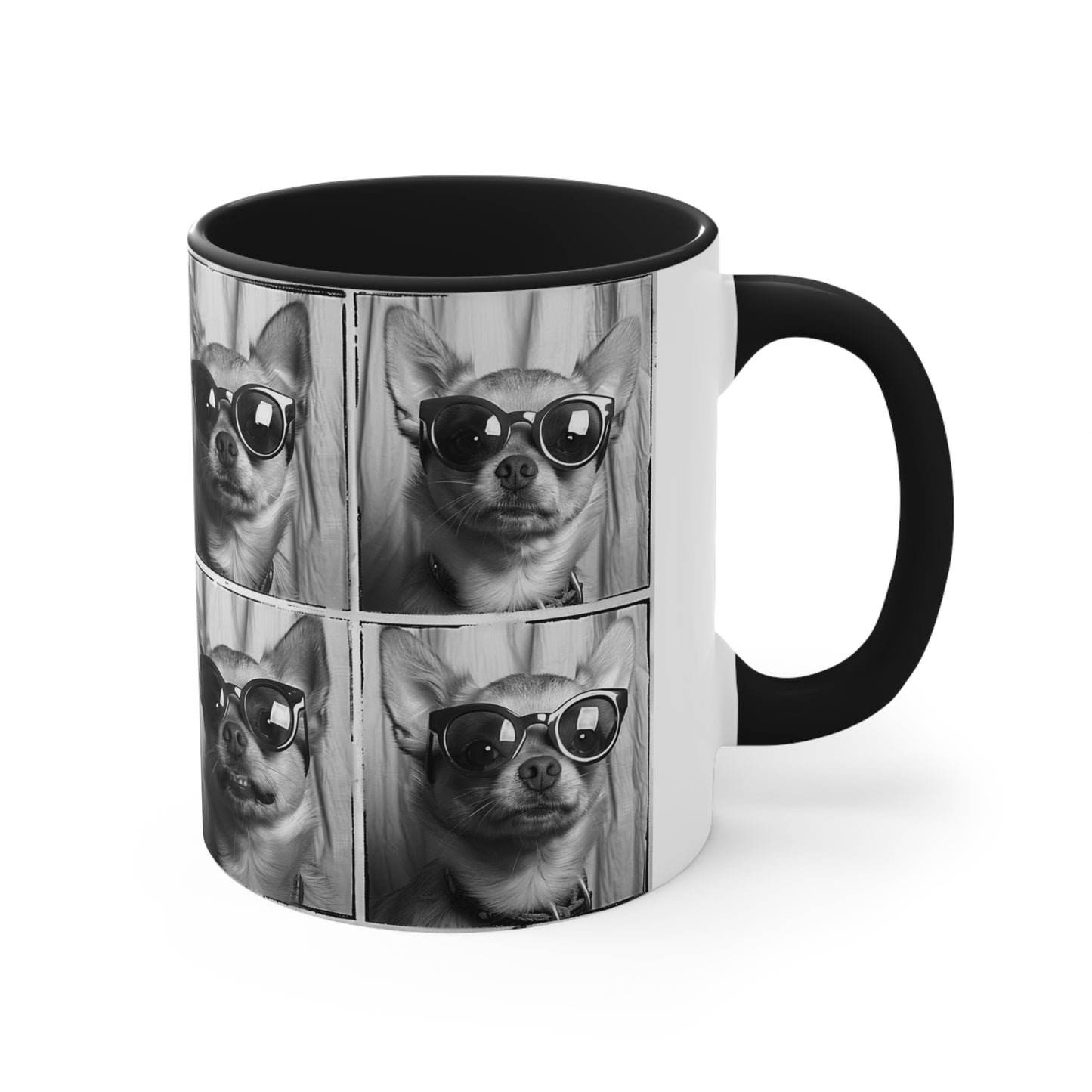 Chihuahua Photo Booth Accent Coffee Mug, 11oz