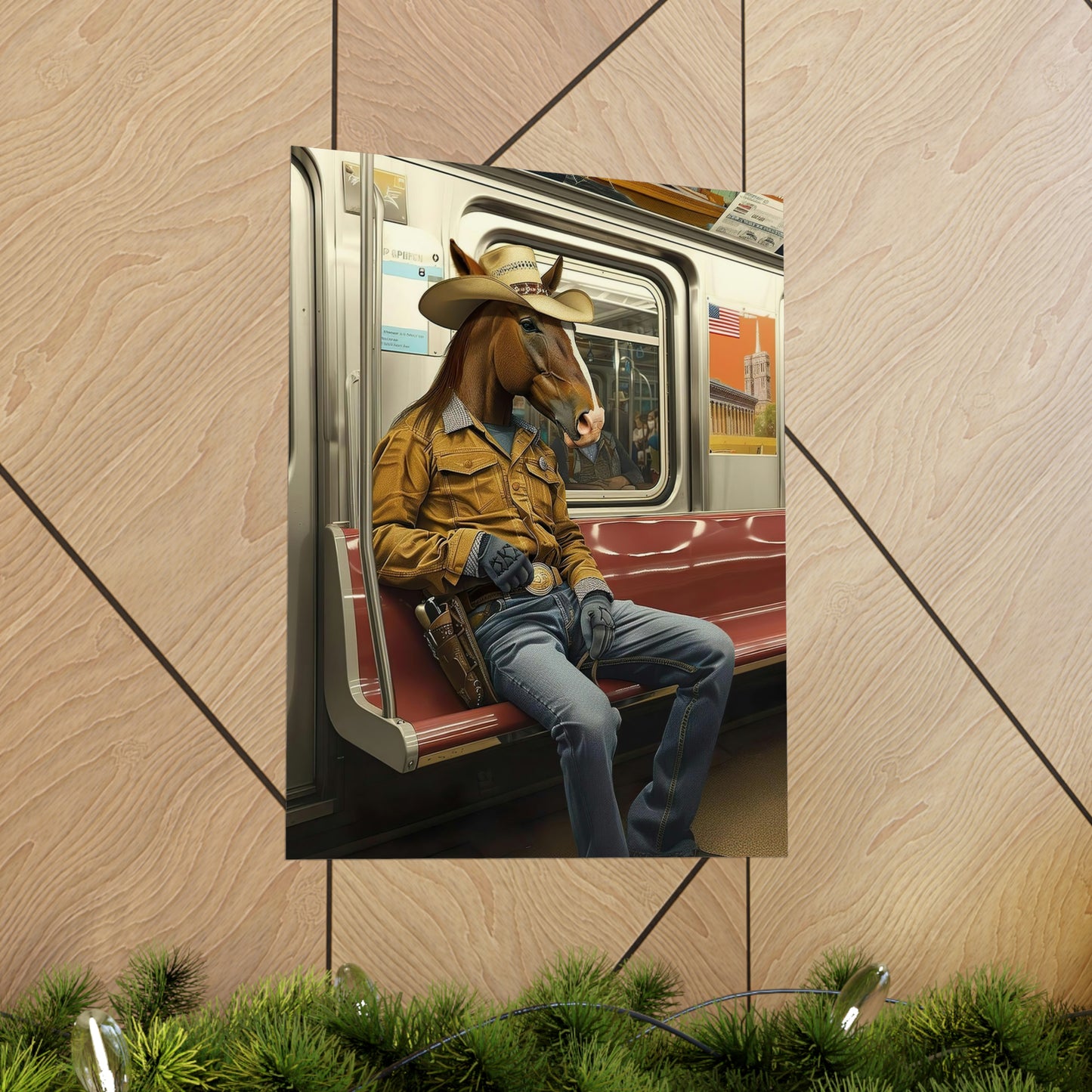 Horse in NY Subway, Horse Wall Art
