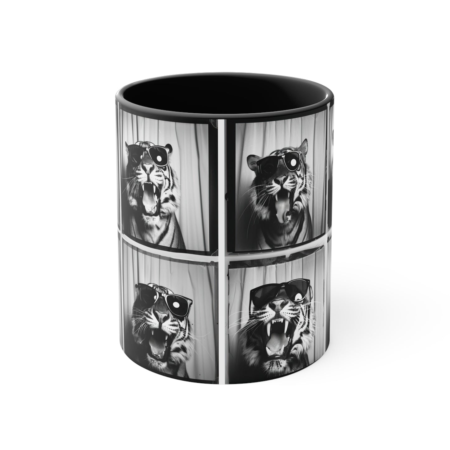 Tiger Photo Booth Accent Coffee Mug, 11oz