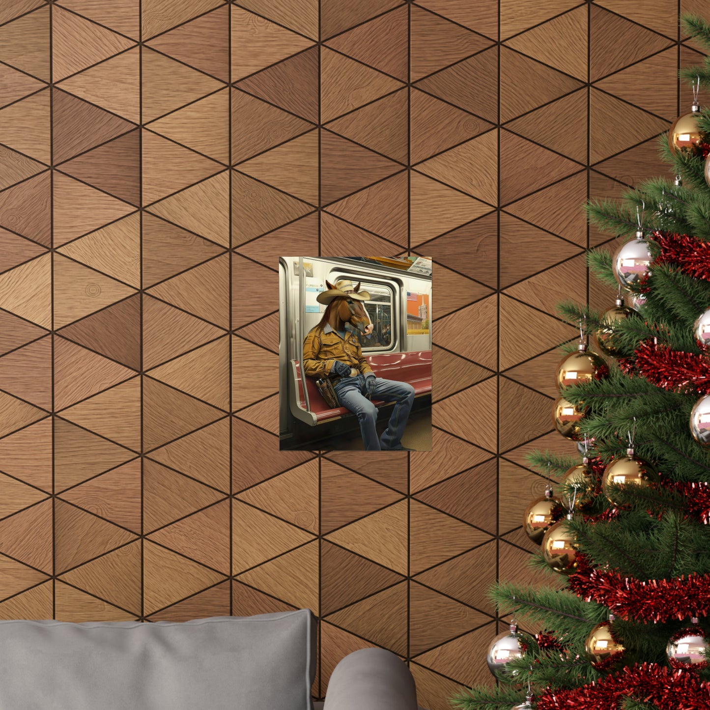 Horse in NY Subway, Horse Wall Art