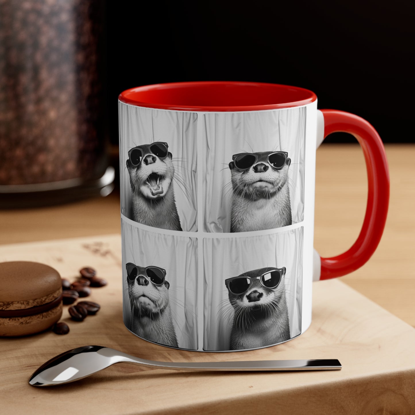 Otter Photo Booth Accent Coffee Mug, 11oz