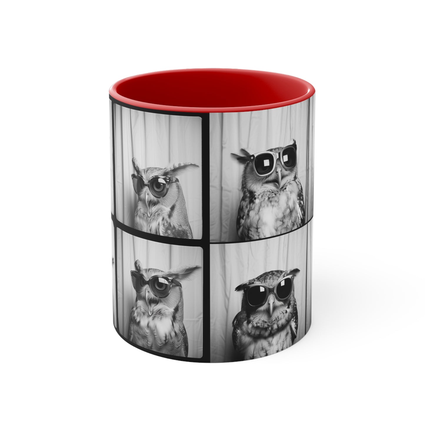 Owl Photo Booth Accent Coffee Mug, 11oz