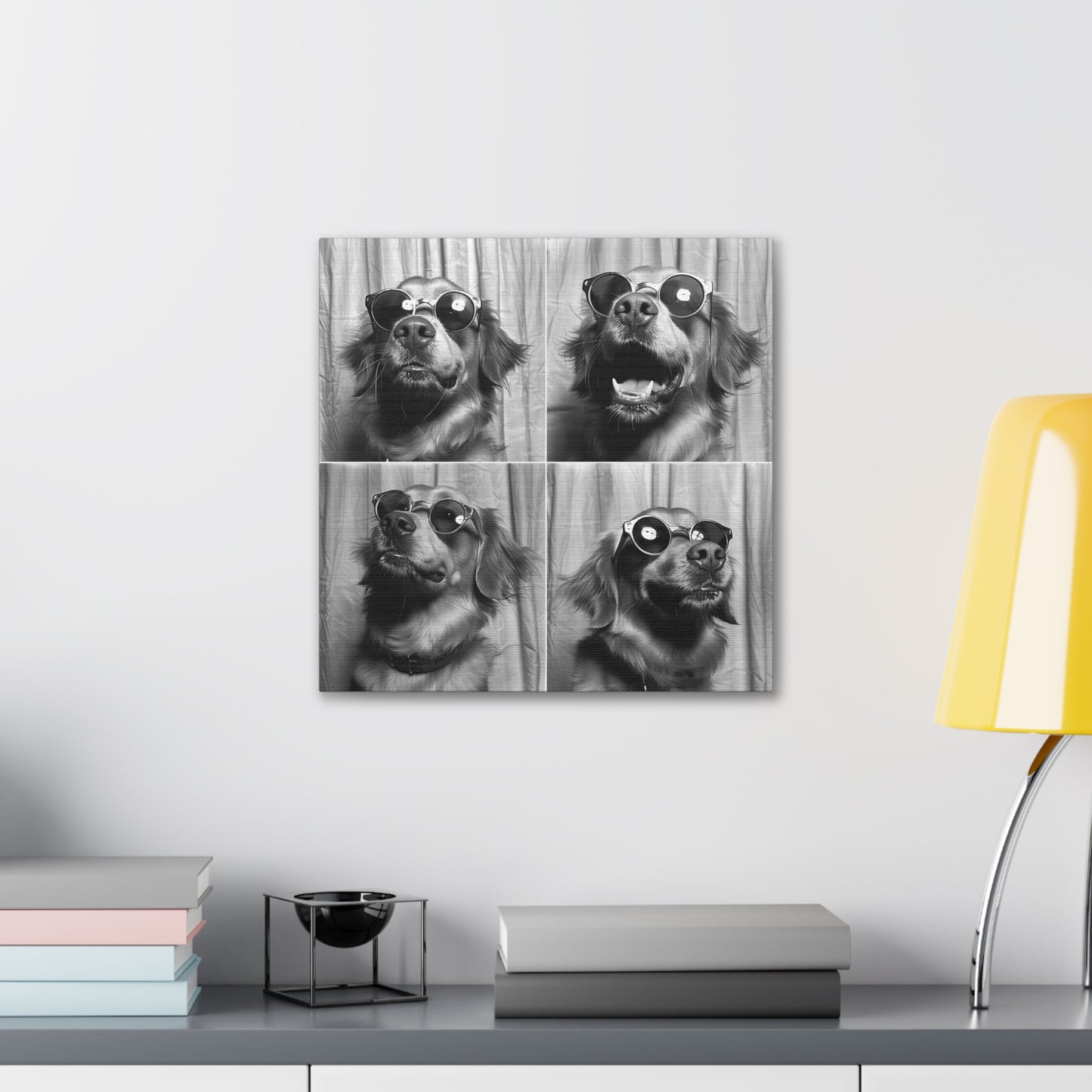 Golden Retriever Photo Booth Canvas