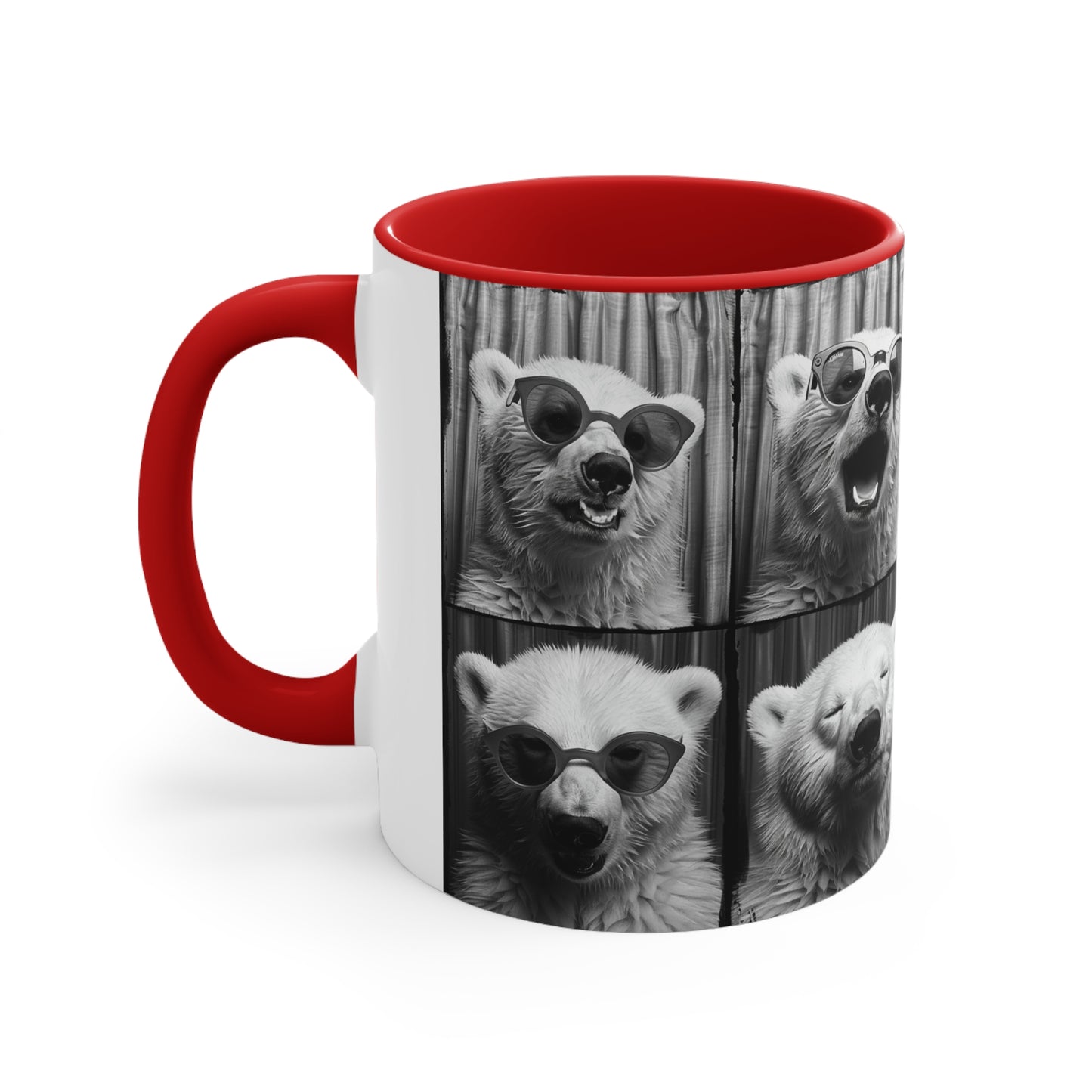 Polar Bear Photo Booth Accent Coffee Mug, 11oz