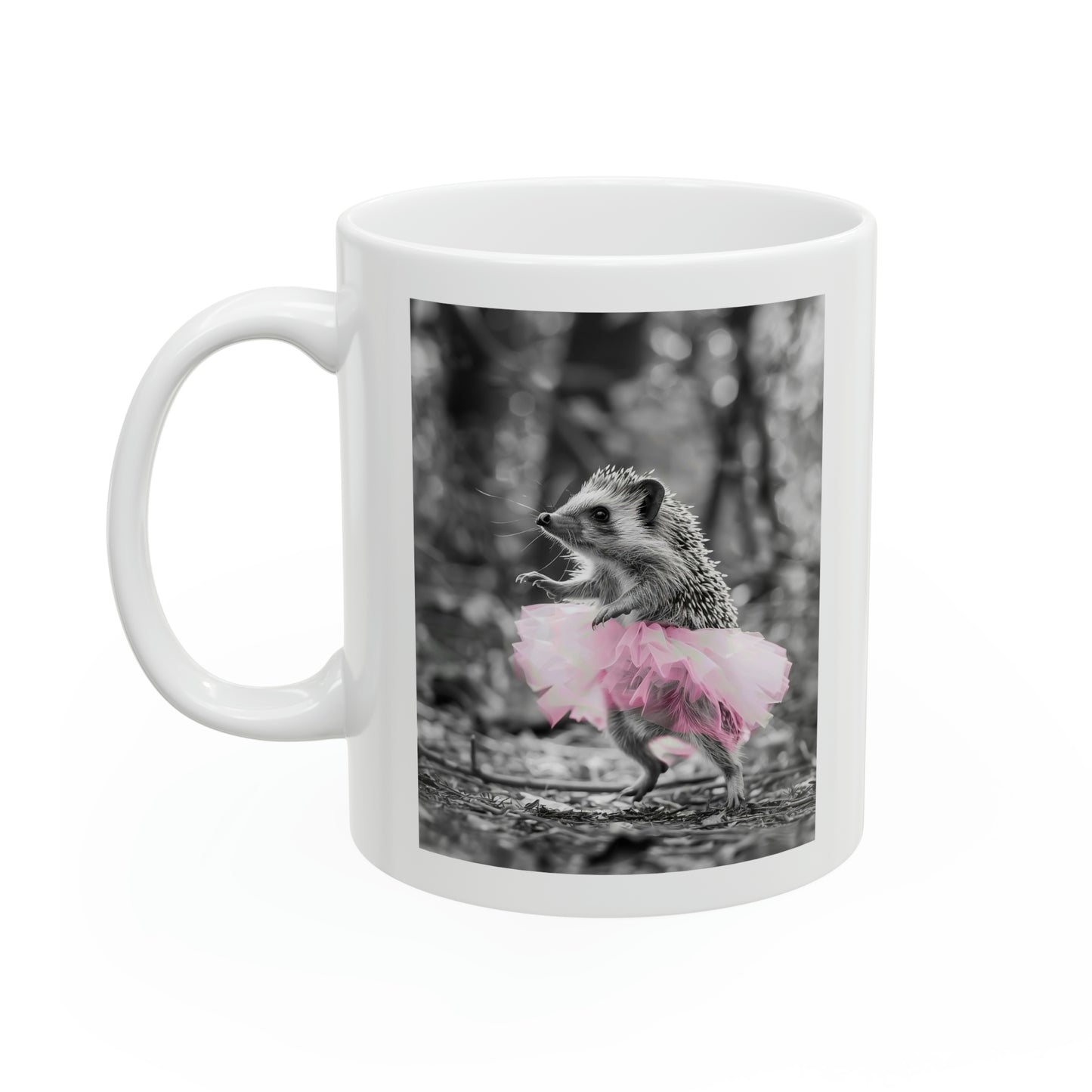 Hedgehog Tutu Ceramic Mug, 11oz