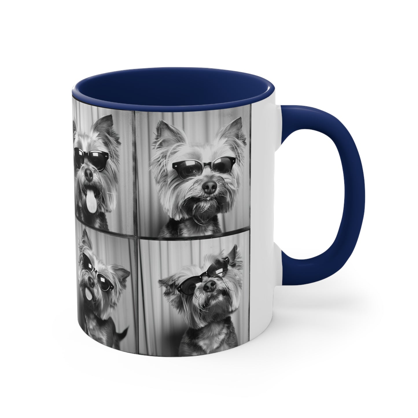 Yorkie Terrier  Photo Booth Accent Coffee Mug, 11oz