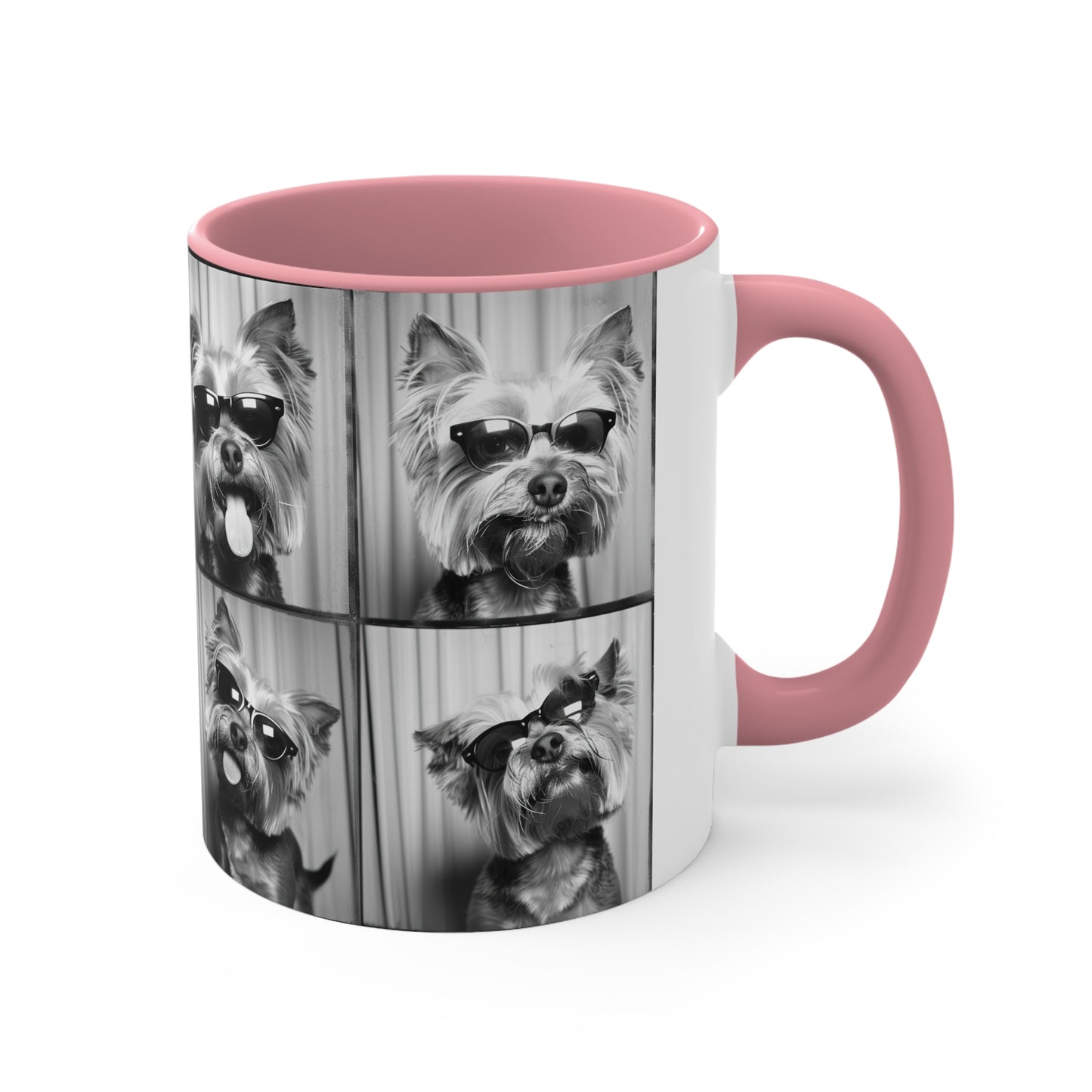 Yorkie Terrier  Photo Booth Accent Coffee Mug, 11oz