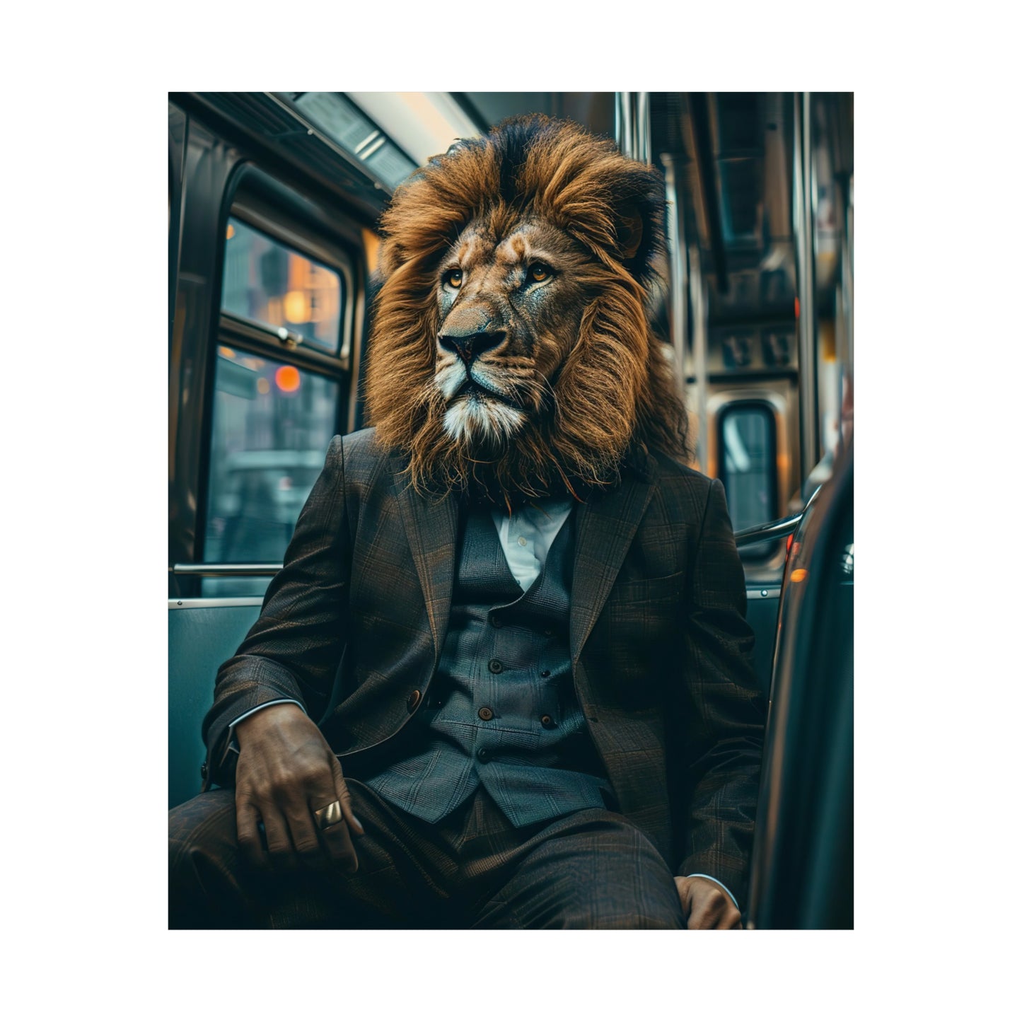 Lion Subway, Lion Wall Art