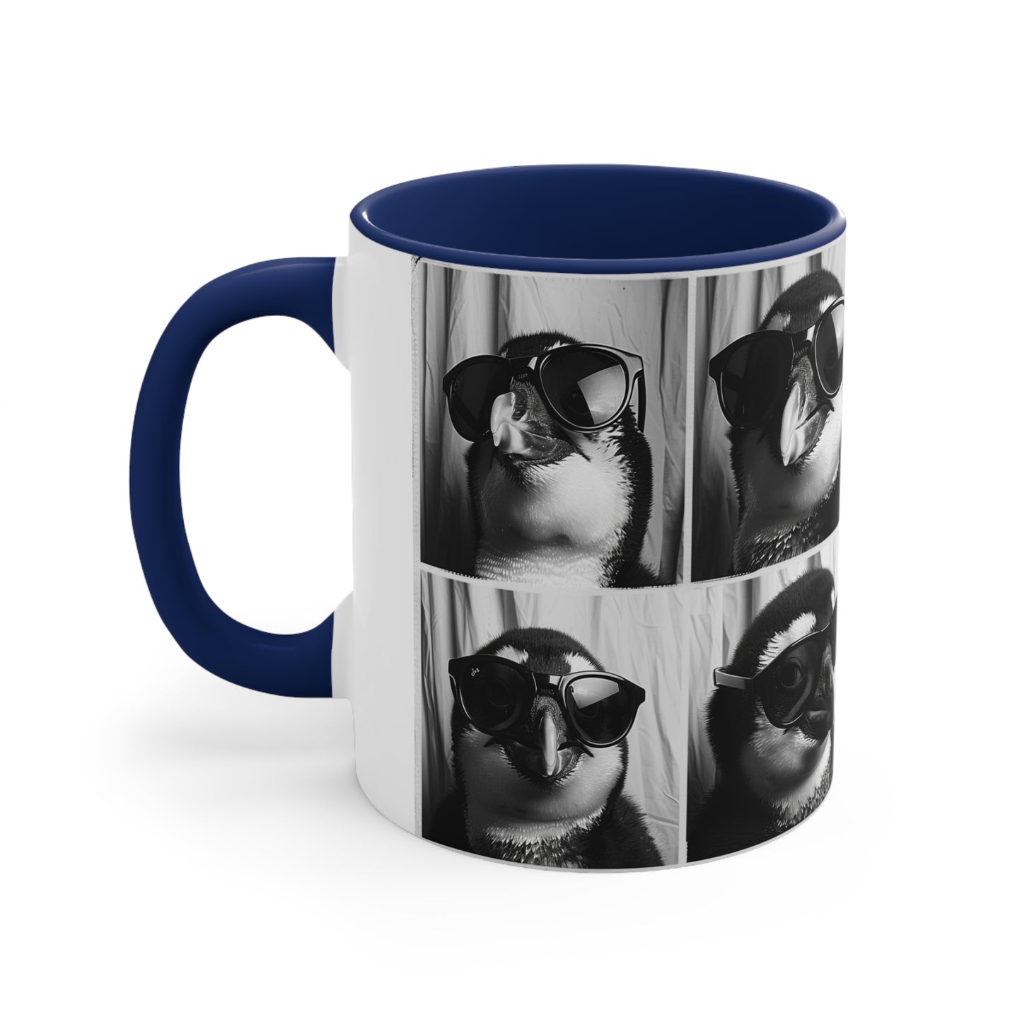 Penguen Photo Booth Accent Coffee Mug, 11oz