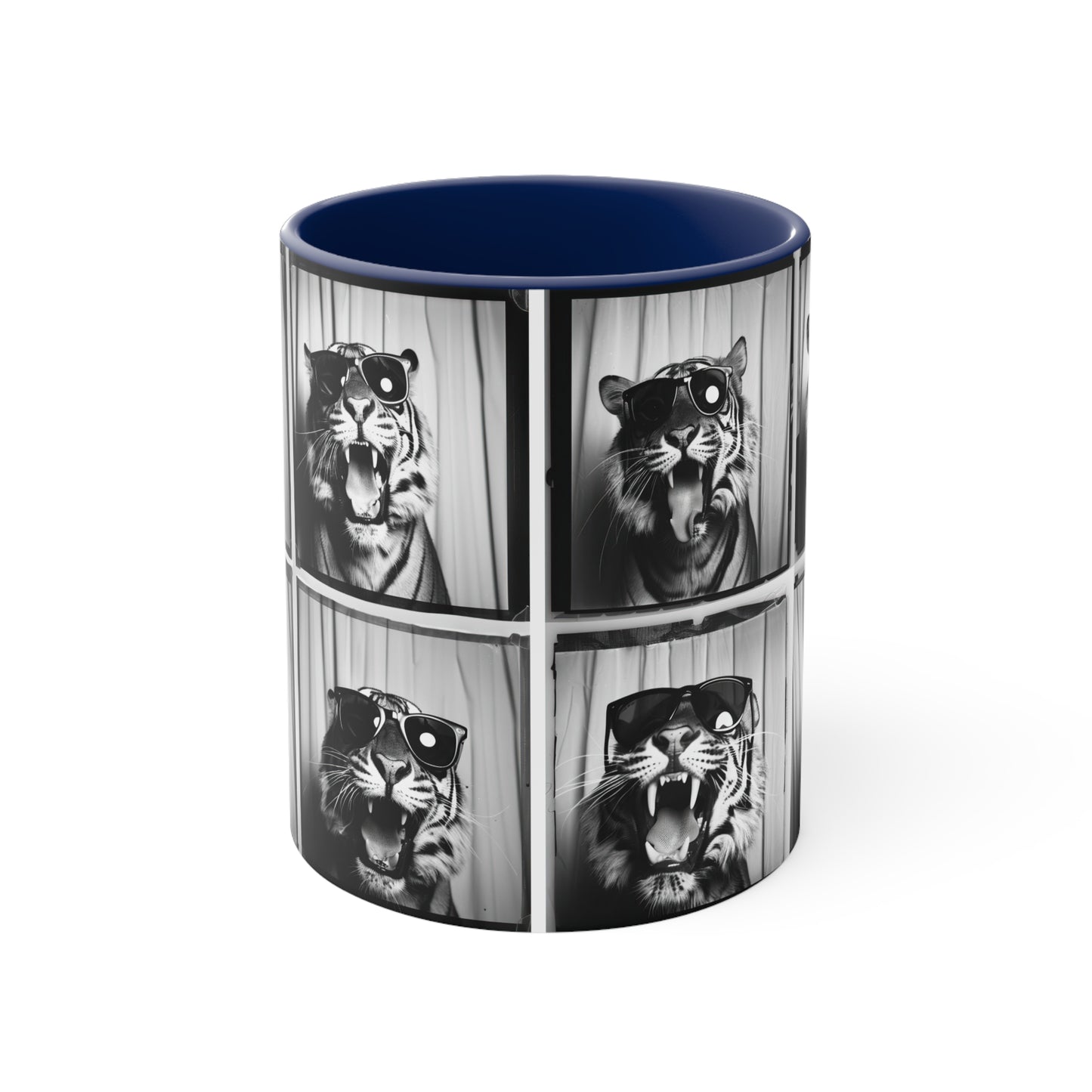 Tiger Photo Booth Accent Coffee Mug, 11oz