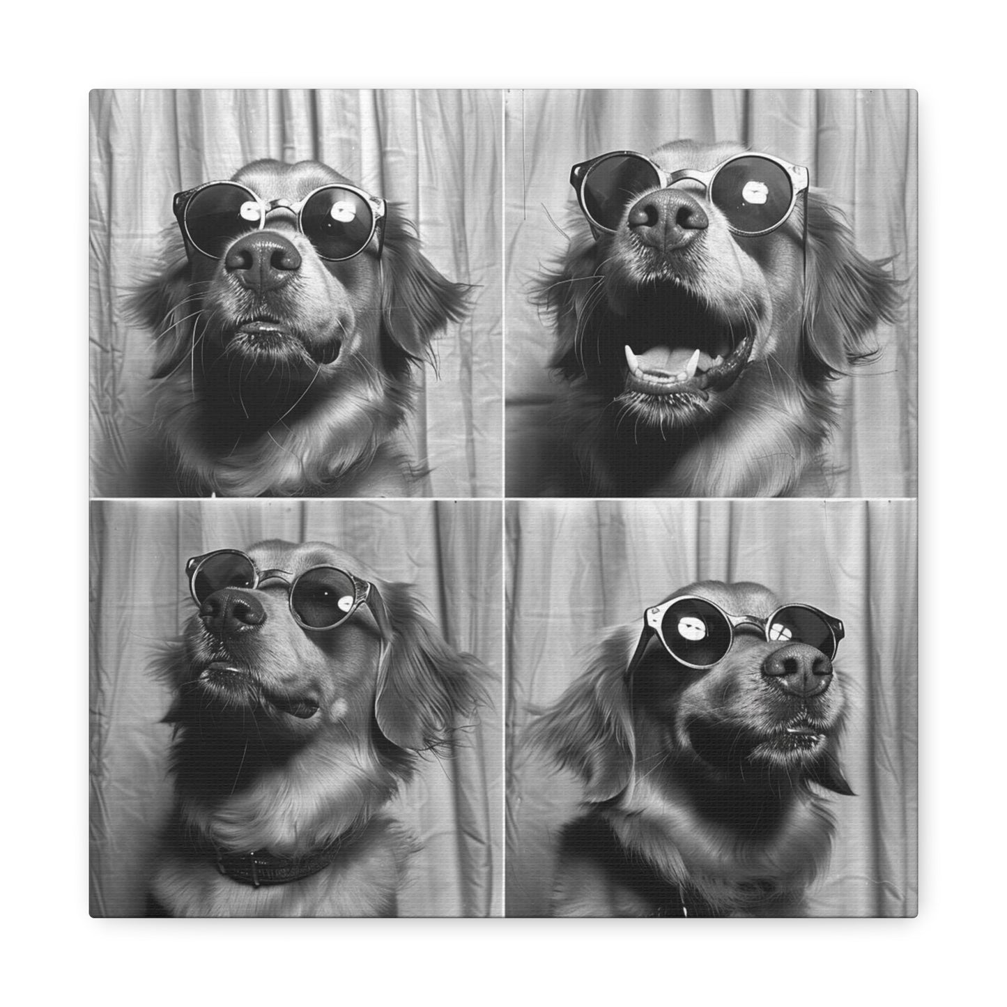 Golden Retriever Photo Booth Canvas