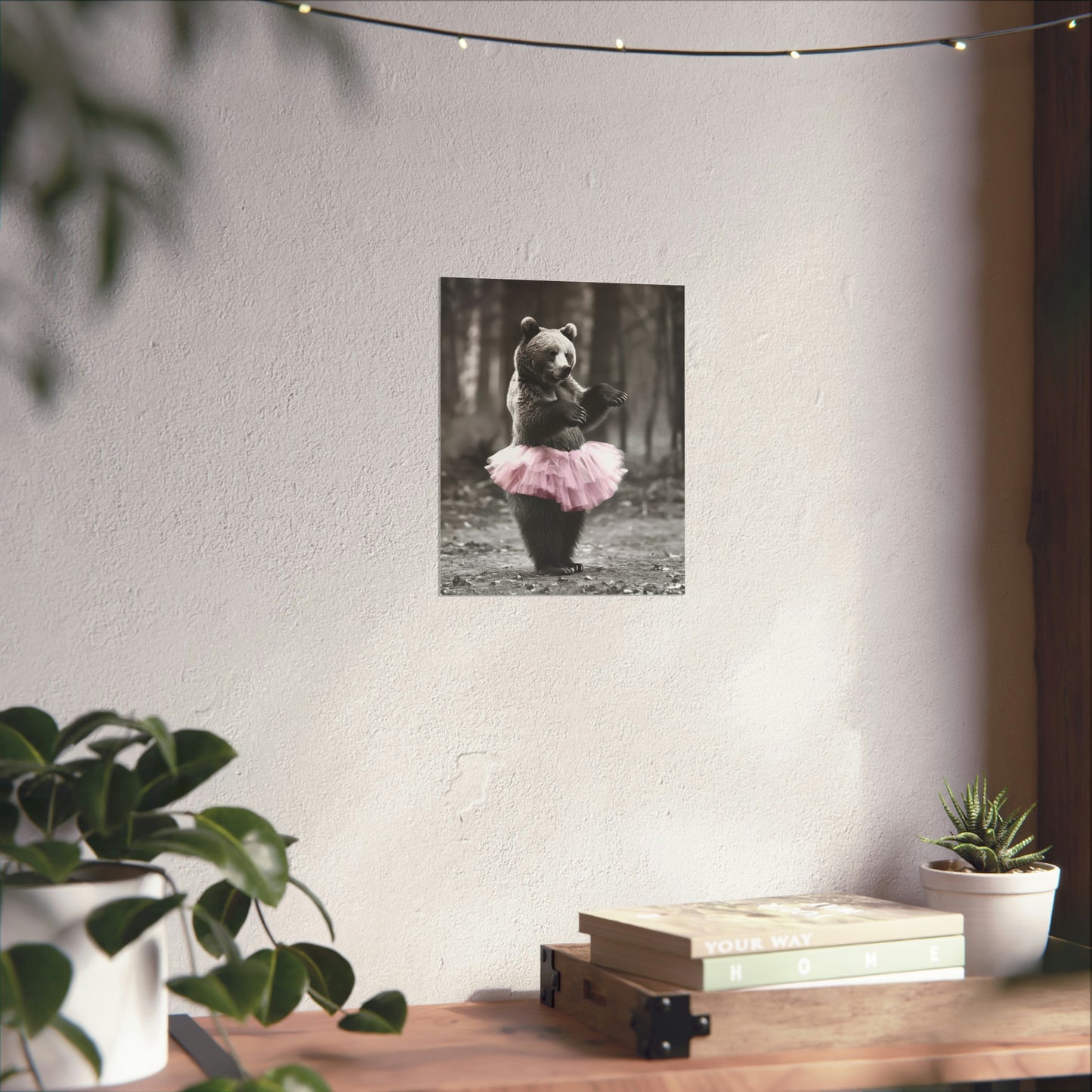 Bear Tutu, Bear Wall Art