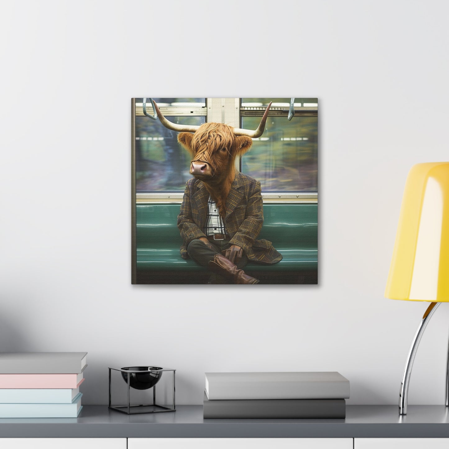 Highland Cattle Subway Canvas