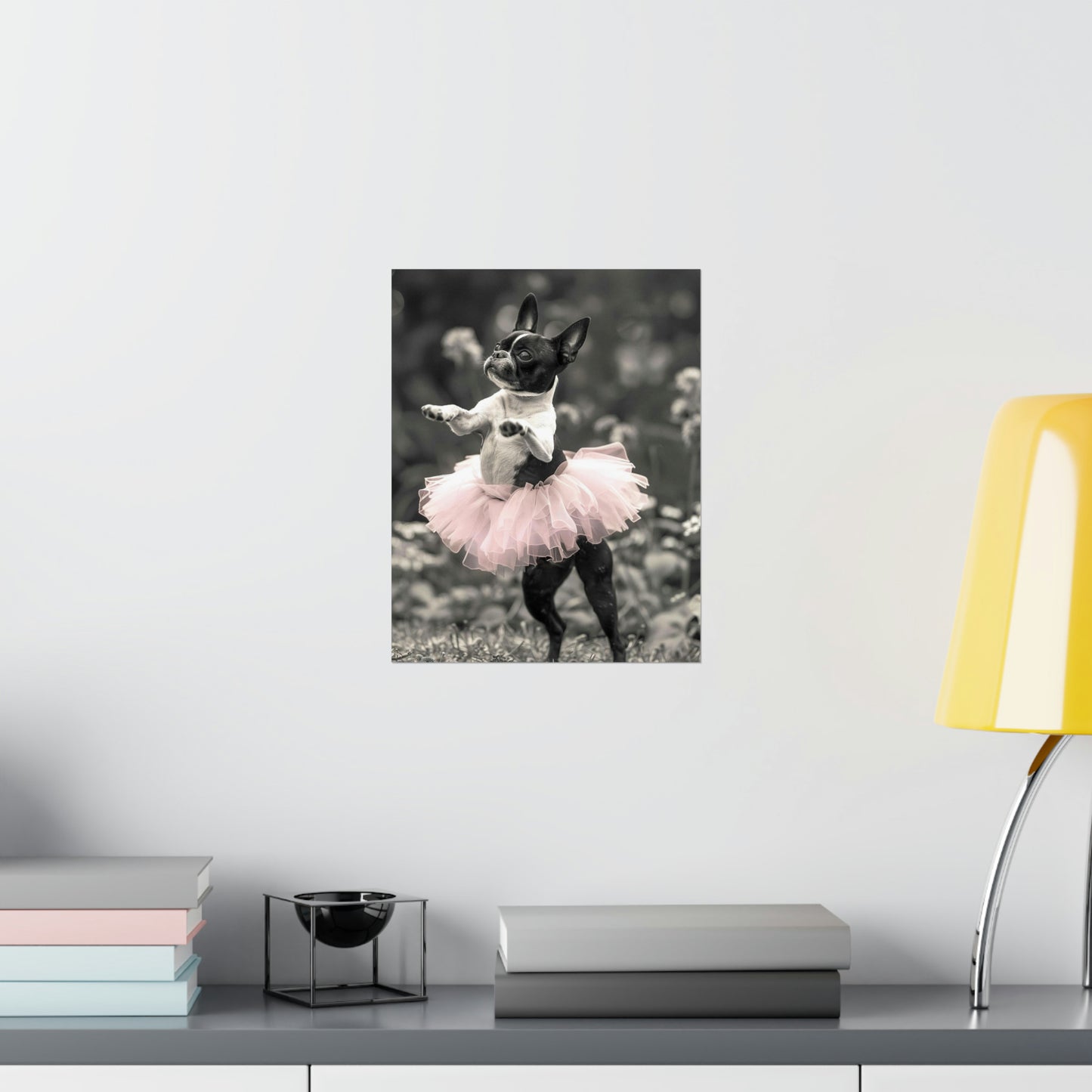 Boston Terrier Tutu, Boston Terrier Wall Art