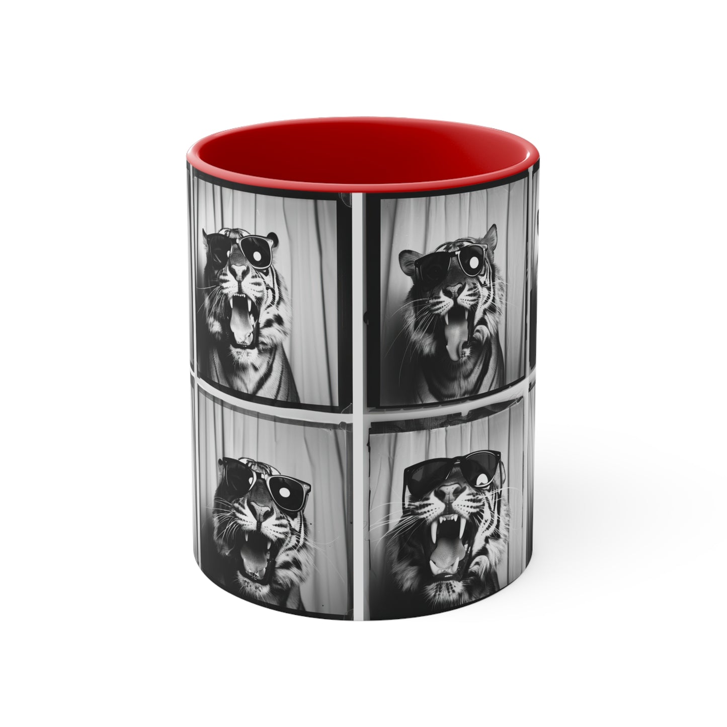 Tiger Photo Booth Accent Coffee Mug, 11oz