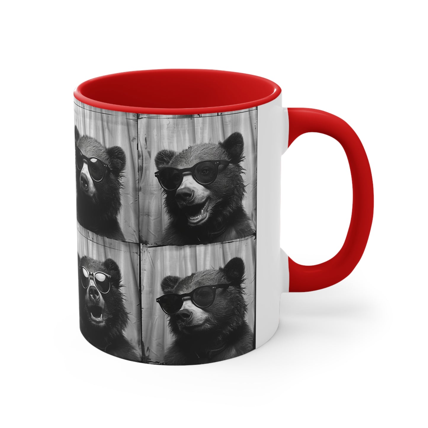 Bear Photo Booth Accent Coffee Mug, 11oz