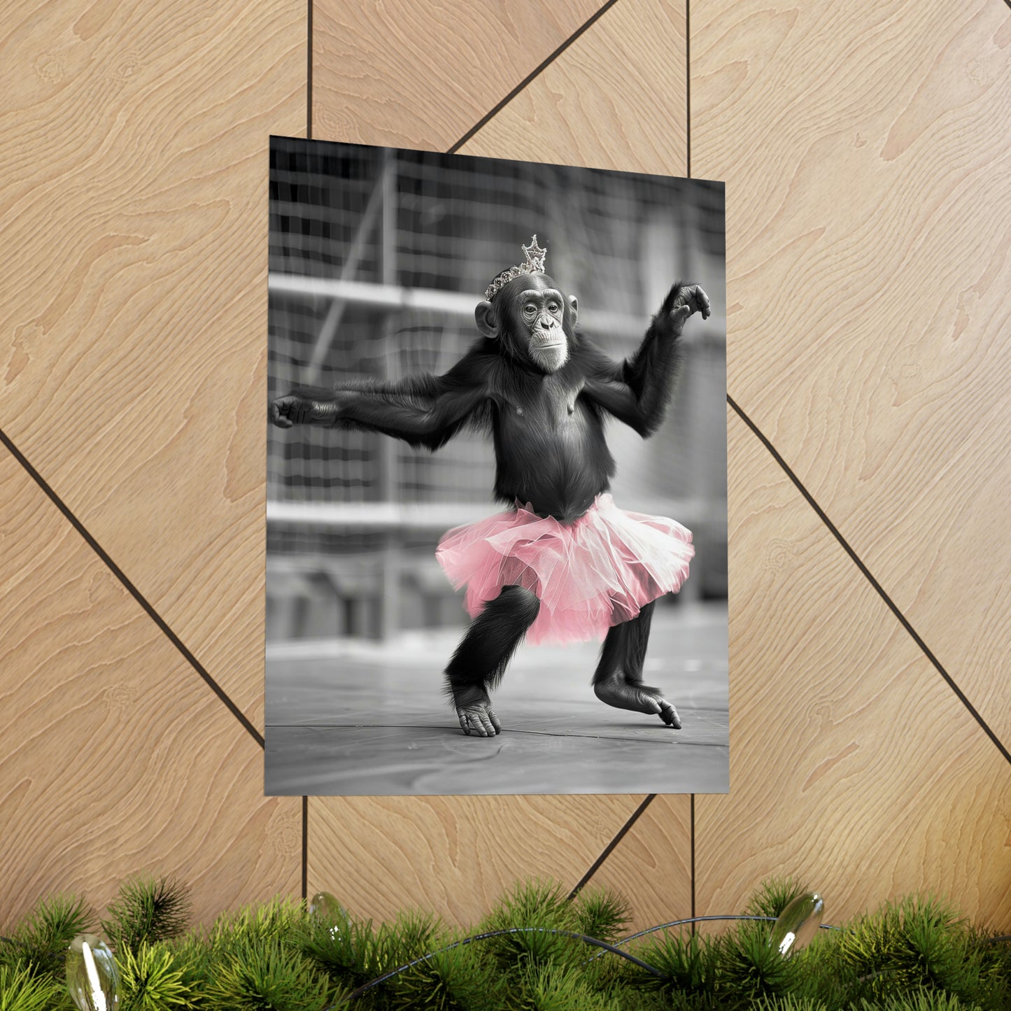 Monkey Tutu, Monkey Wall Art