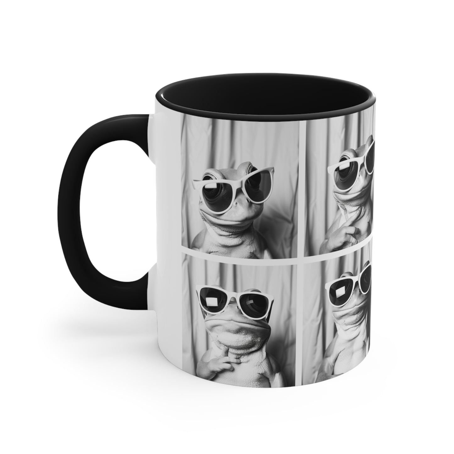 Frog Photo Booth Accent Coffee Mug, 11oz