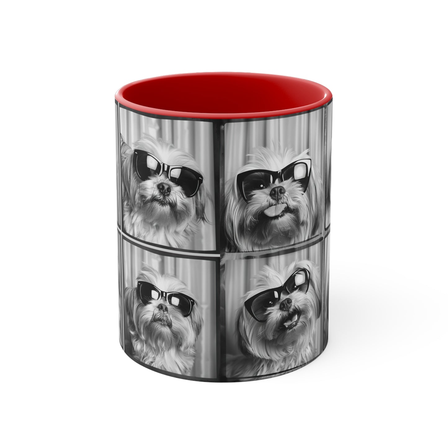 Shih Tzu Photo Booth Accent Coffee Mug, 11oz