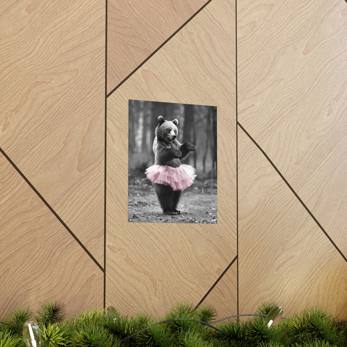 Bear Tutu, Bear Wall Art