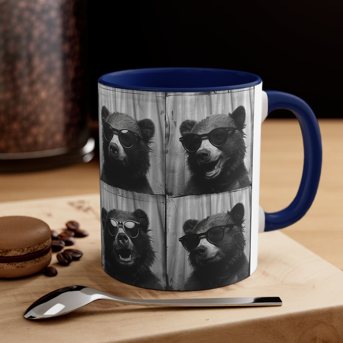 Bear Photo Booth Accent Coffee Mug, 11oz