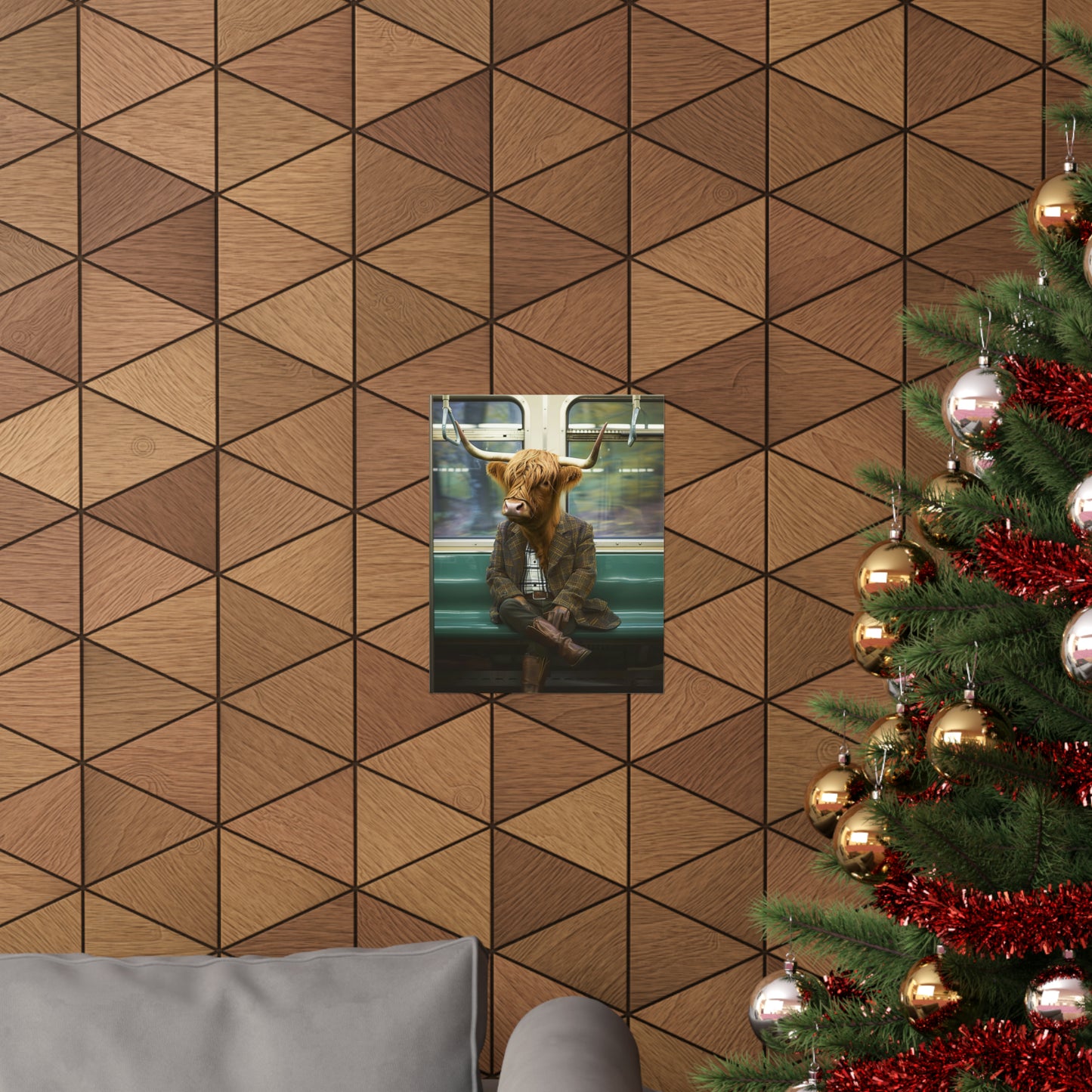 Highland Cattle Subway, Highland Cattle Wall Art