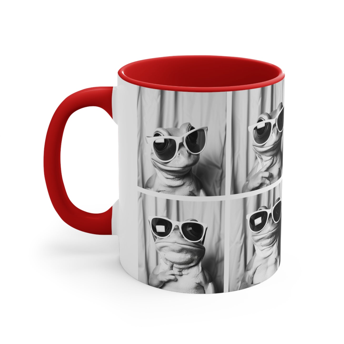 Frog Photo Booth Accent Coffee Mug, 11oz