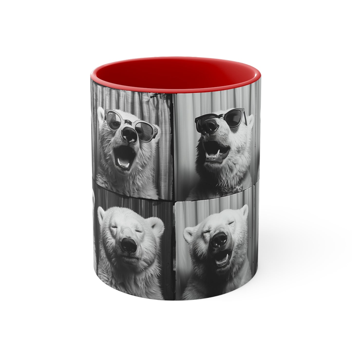 Polar Bear Photo Booth Accent Coffee Mug, 11oz