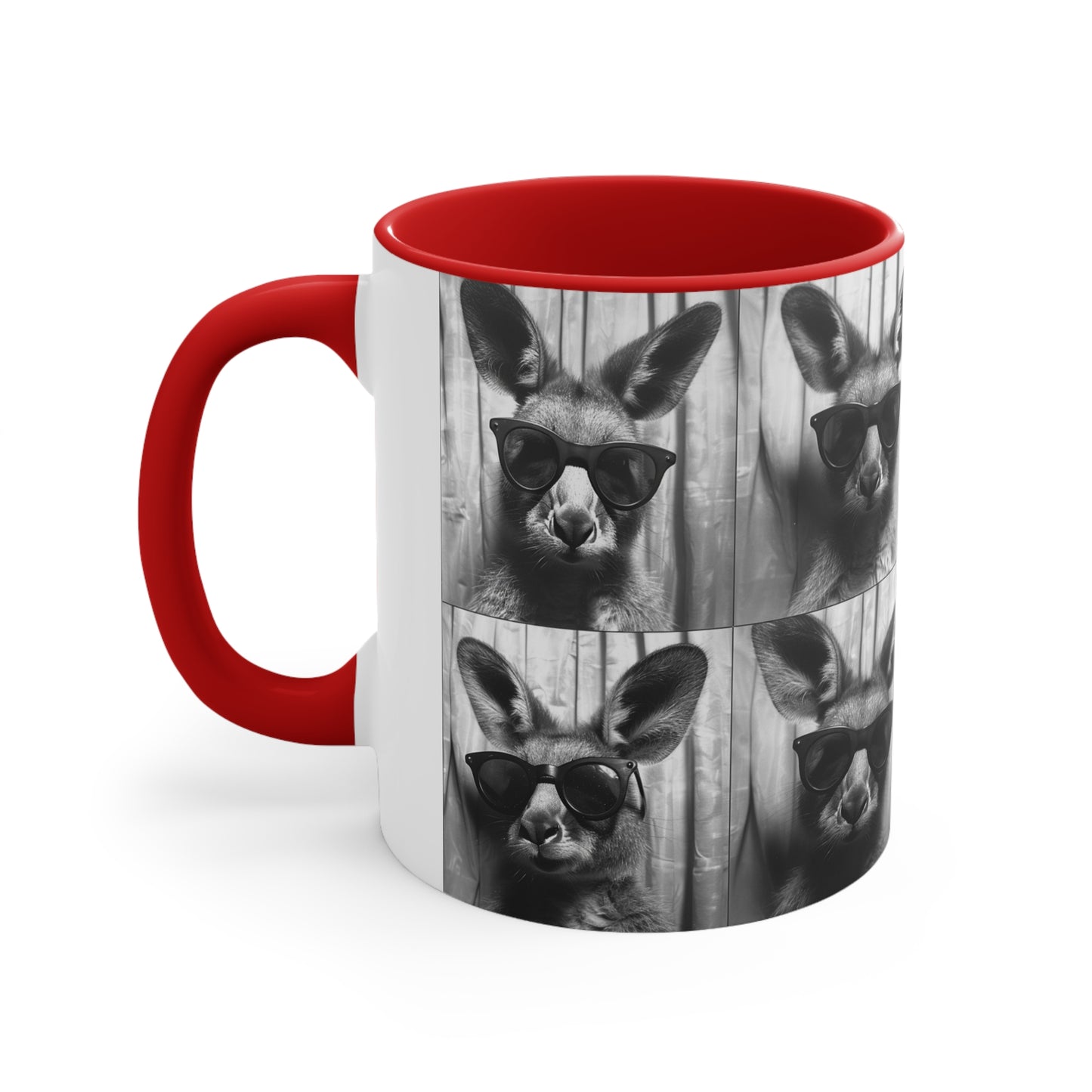 Kangroo Photo Booth Accent Coffee Mug, 11oz
