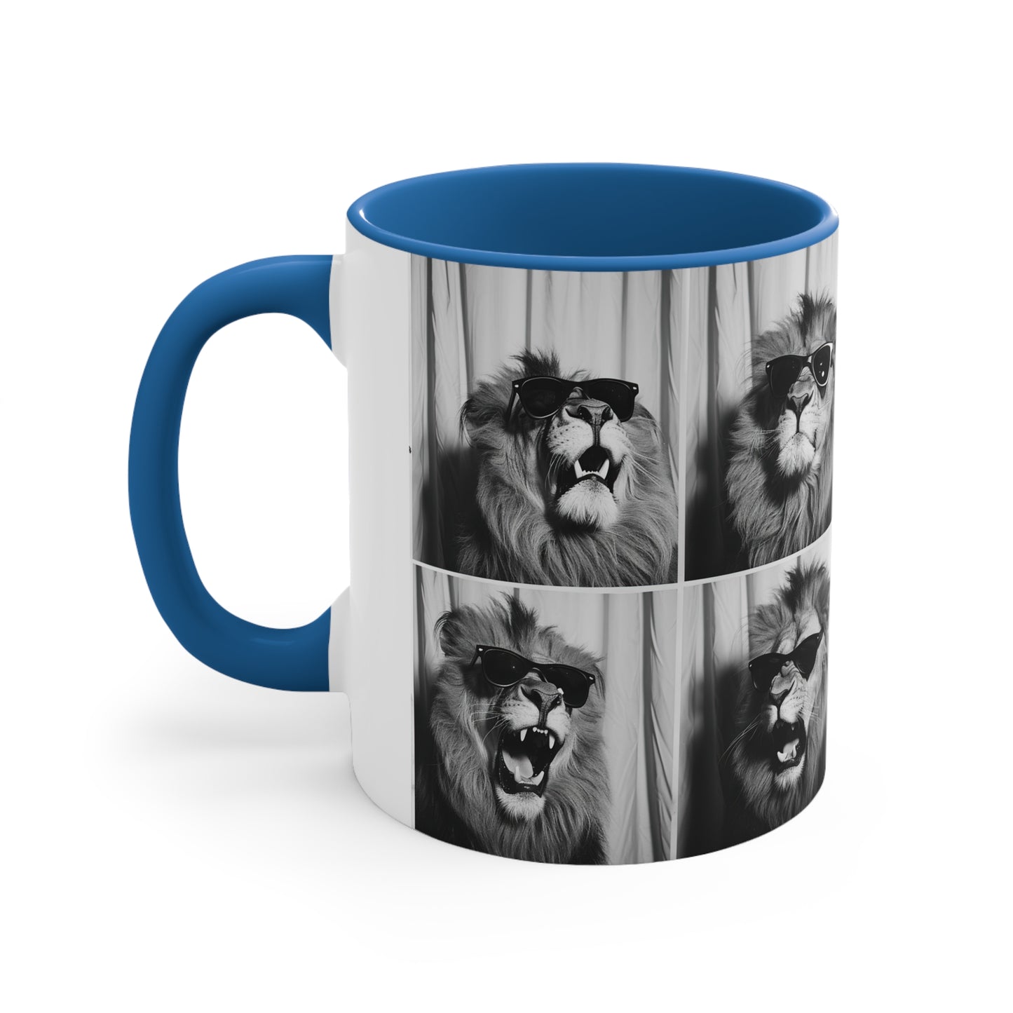 Lion Photo Booth Accent Coffee Mug, 11oz