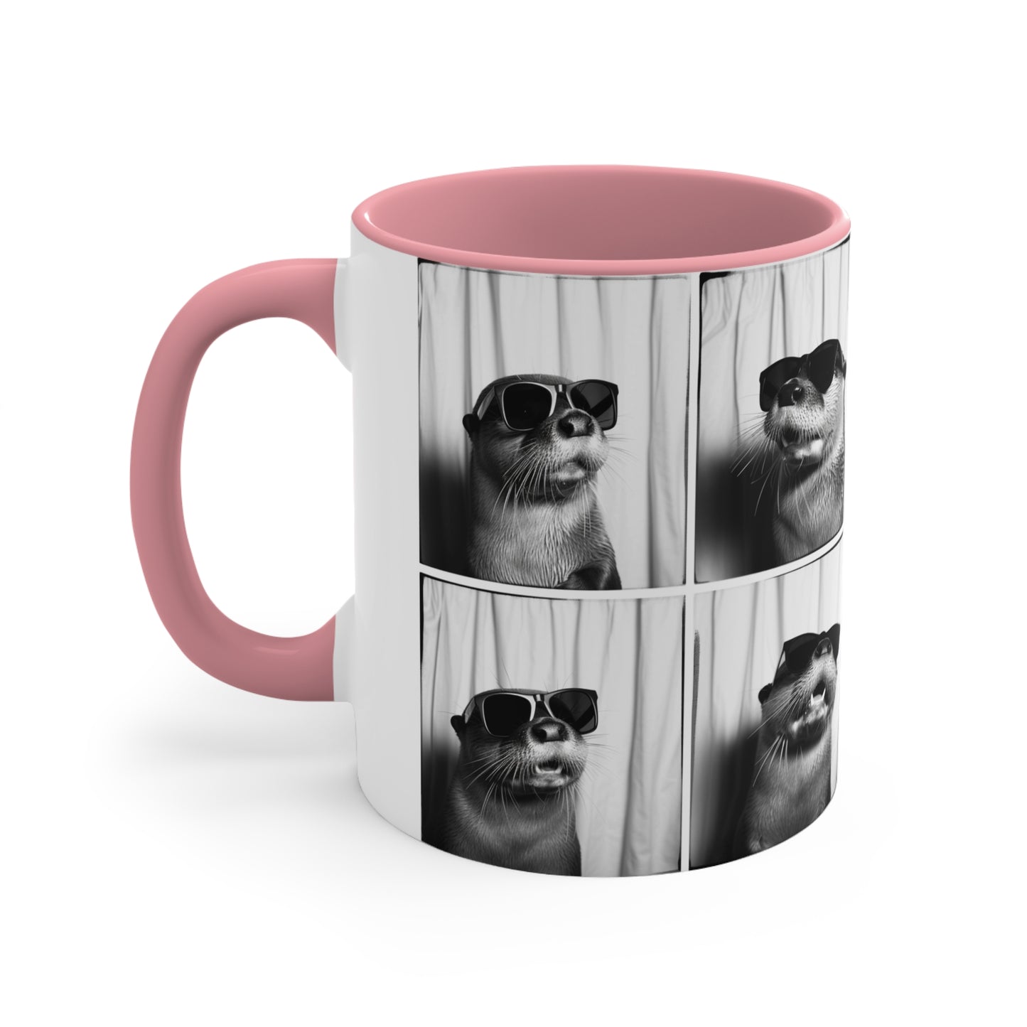 Otter Photo Booth Accent Coffee Mug, 11oz