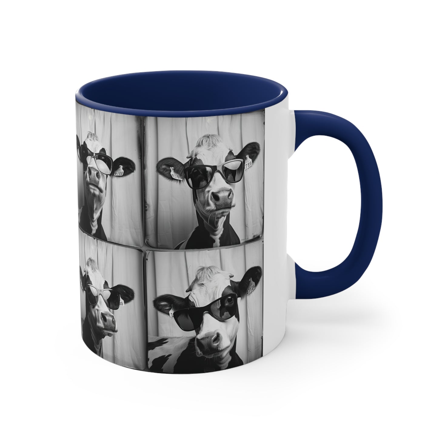 Cow Photo Booth Accent Coffee Mug, 11oz